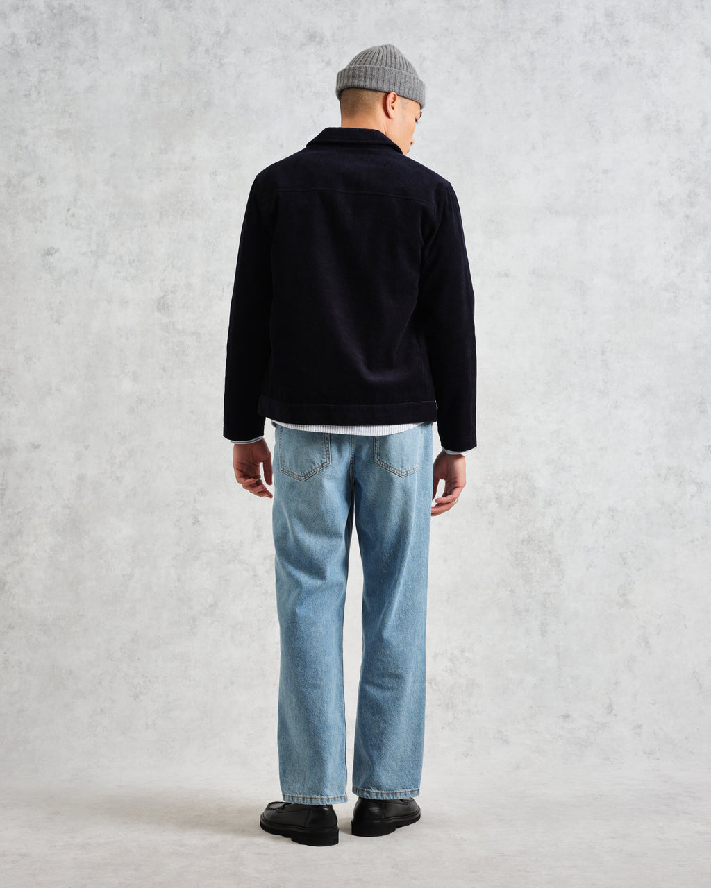 Landmark - Navy Corduroy Chore Jacket
