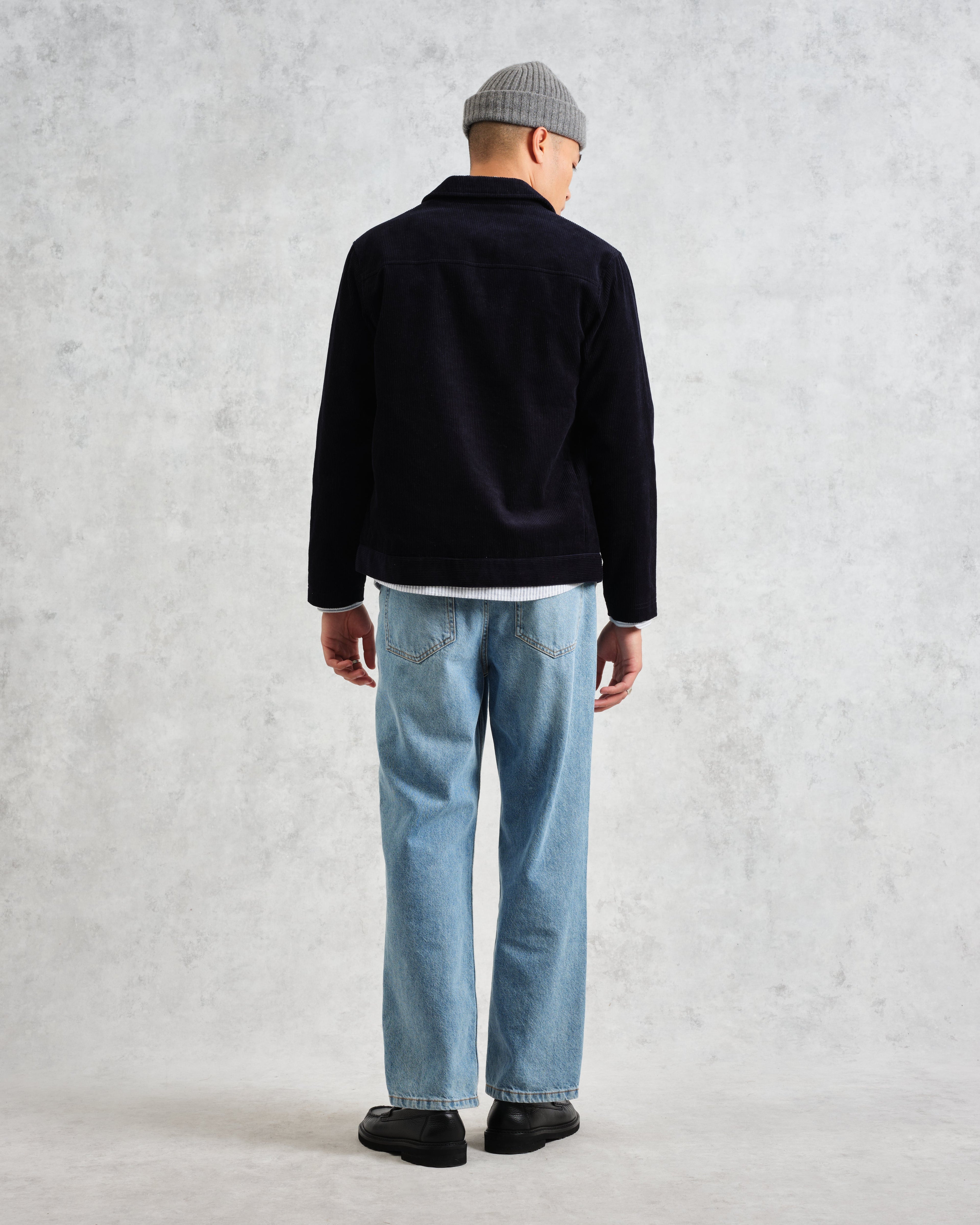 Landmark - Navy Corduroy Chore Jacket