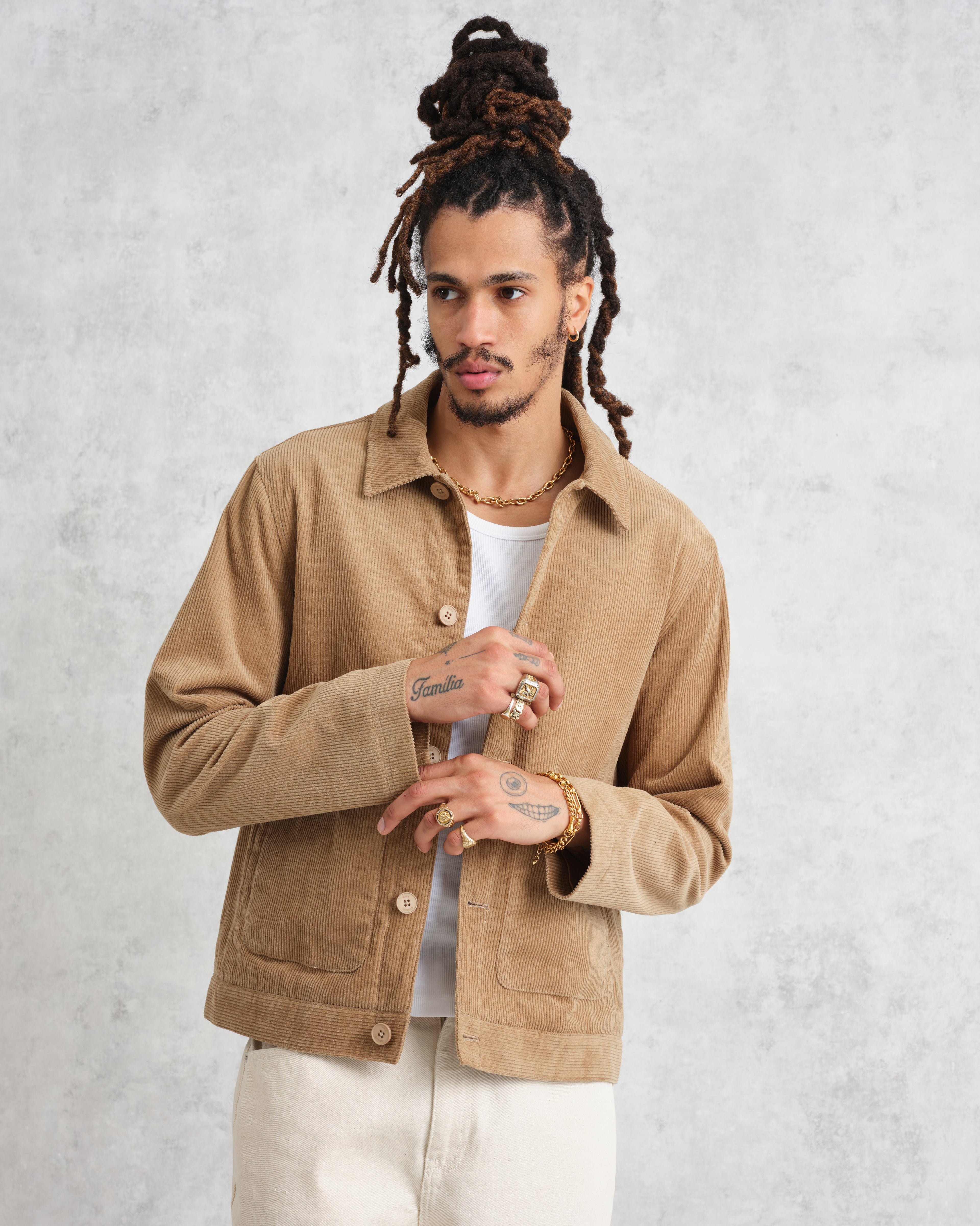 Landmark - Sand Corduroy Chore Jacket