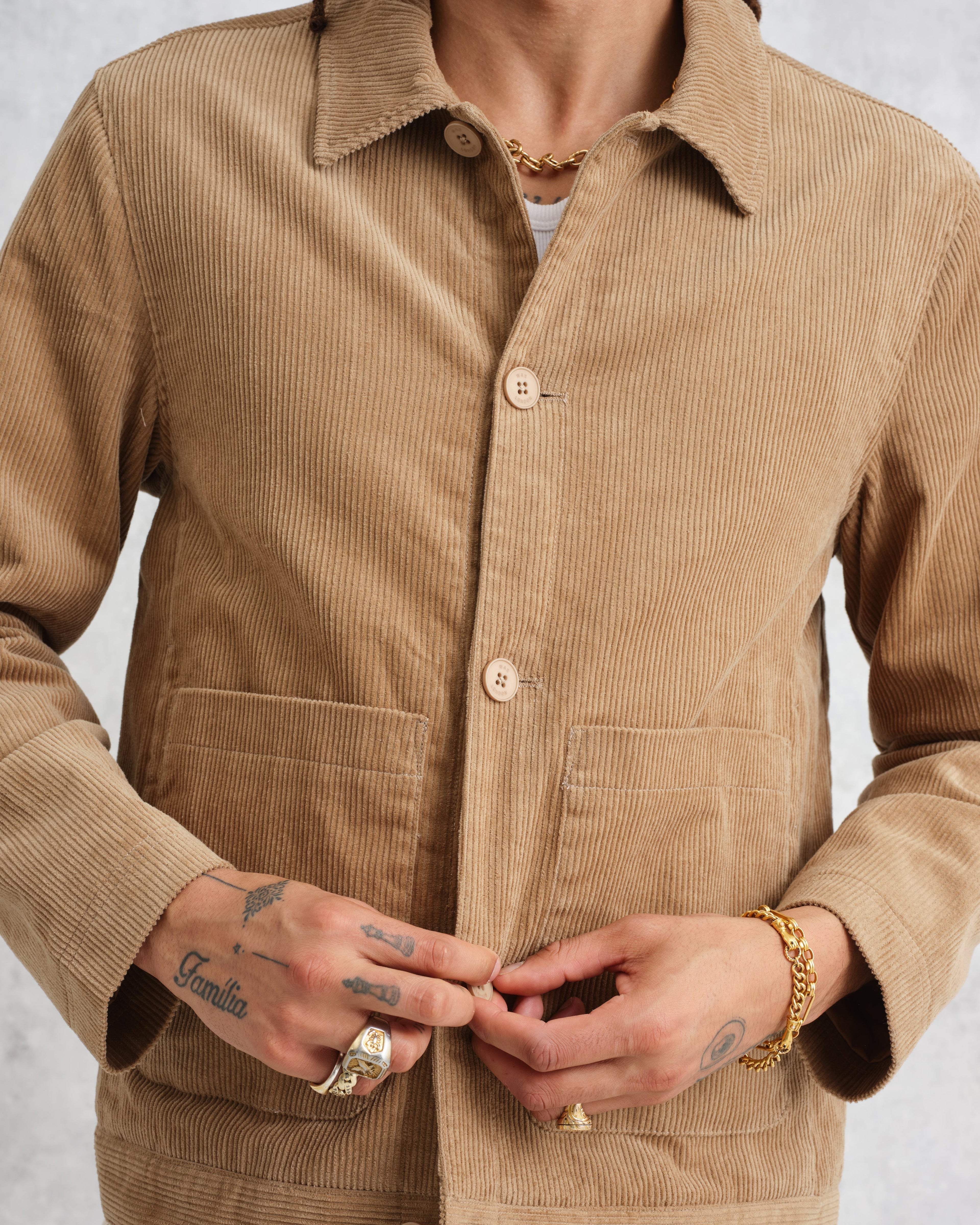 Landmark - Sand Corduroy Chore Jacket