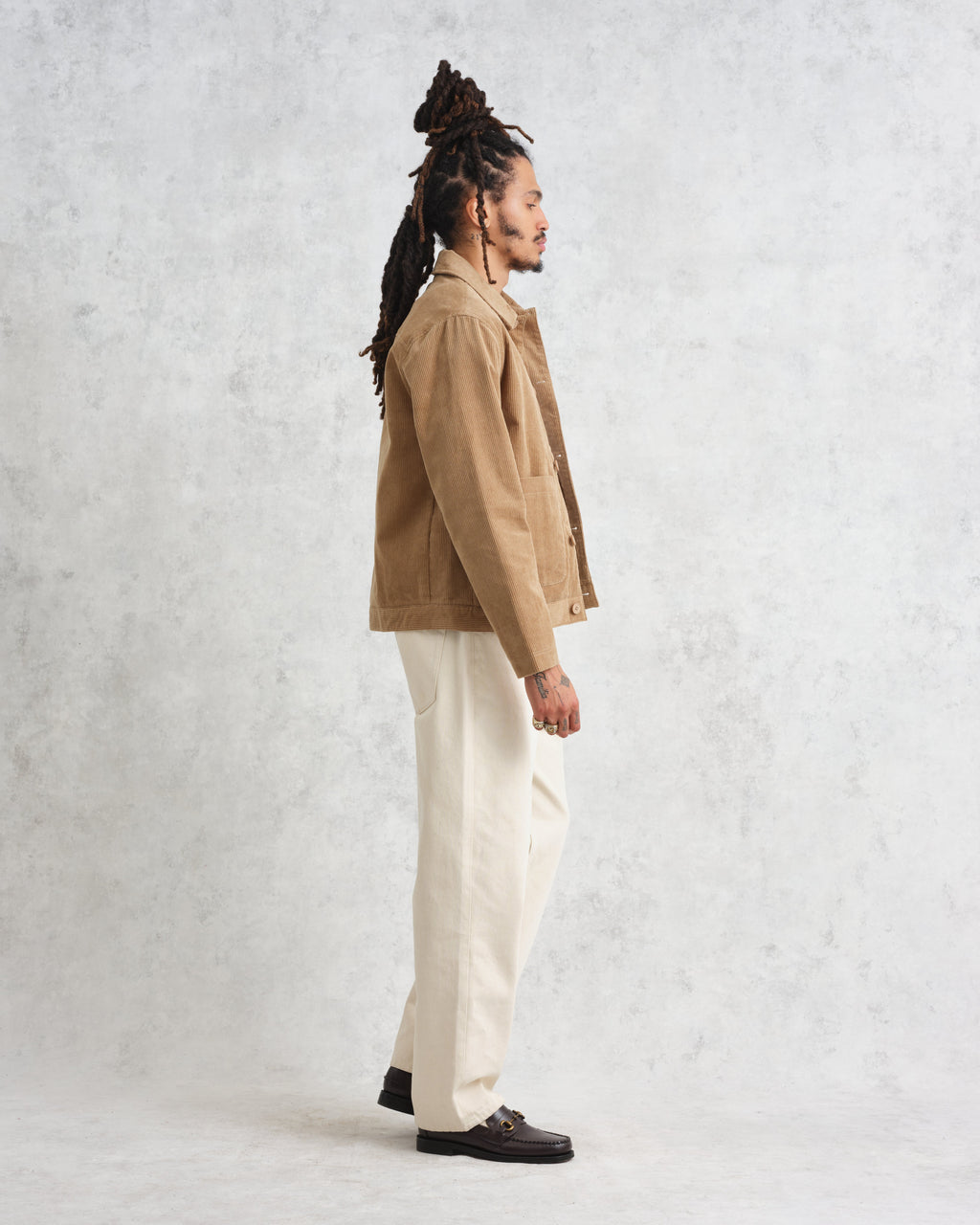 Landmark - Sand Corduroy Chore Jacket