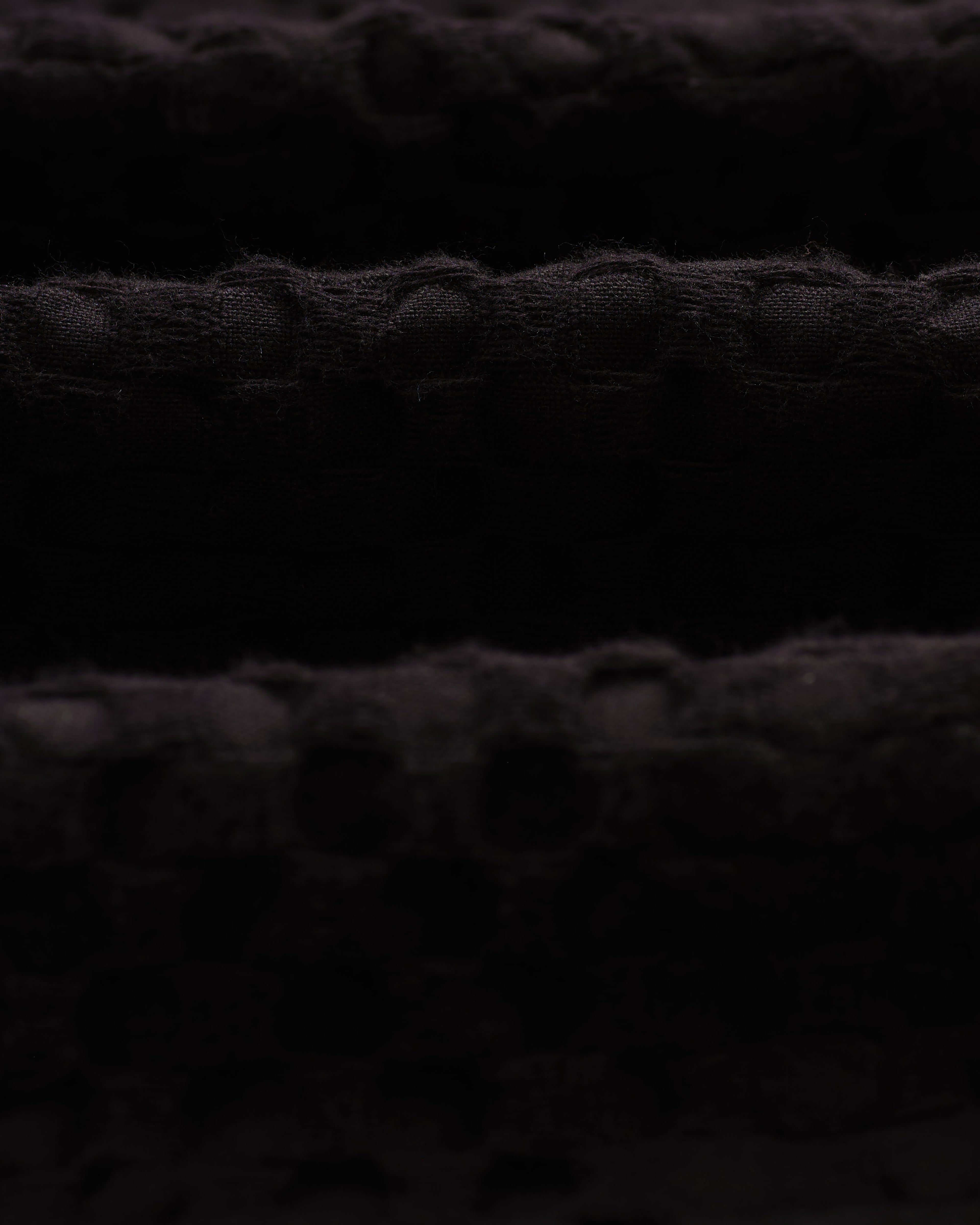 Lido - Black Dobby Cotton Weave Short-Sleeve Shirt