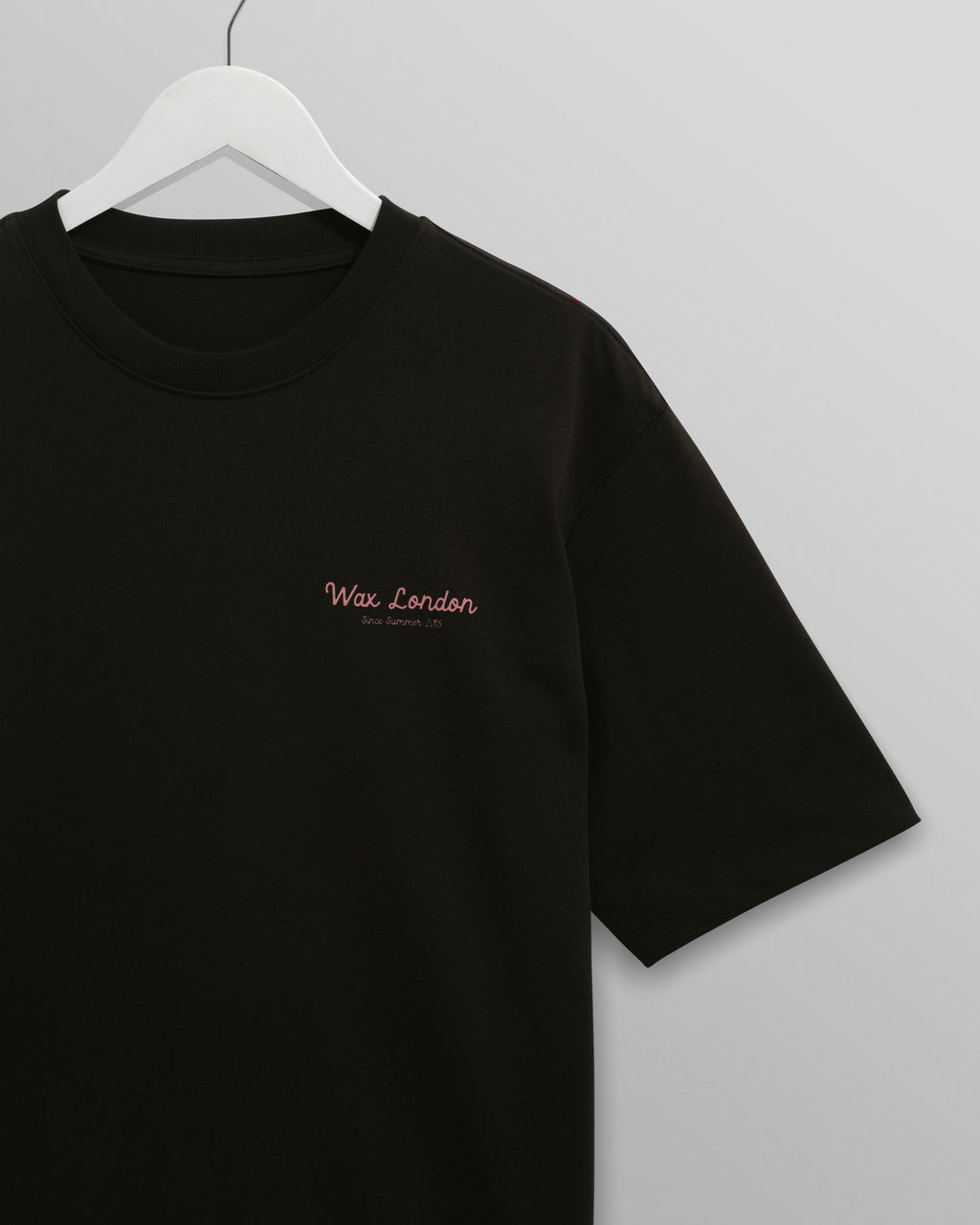 Milton - Black Painted Beach Graphic Cotton T-Shirt