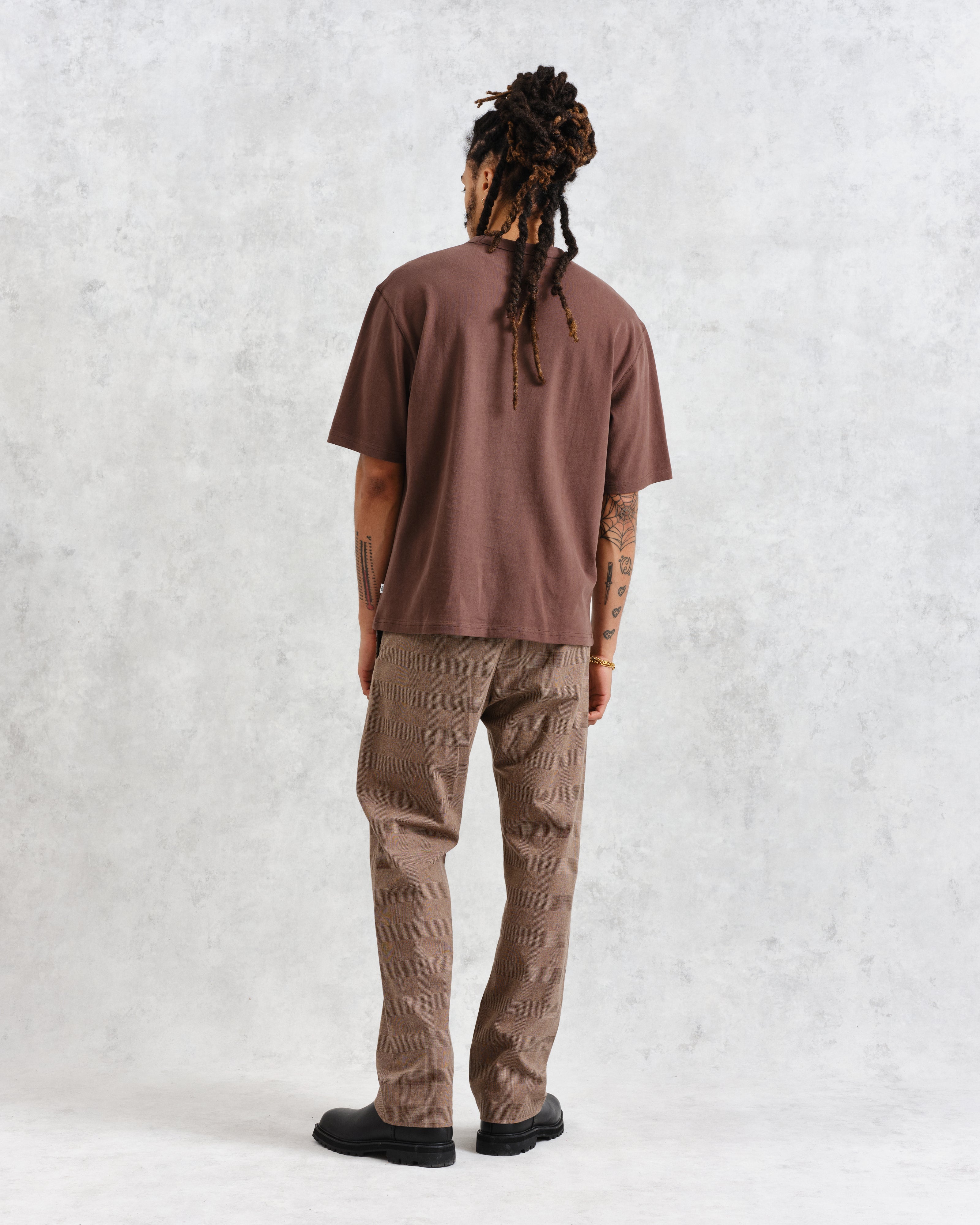 Milton - Brown Emerised Organic Cotton T-Shirt