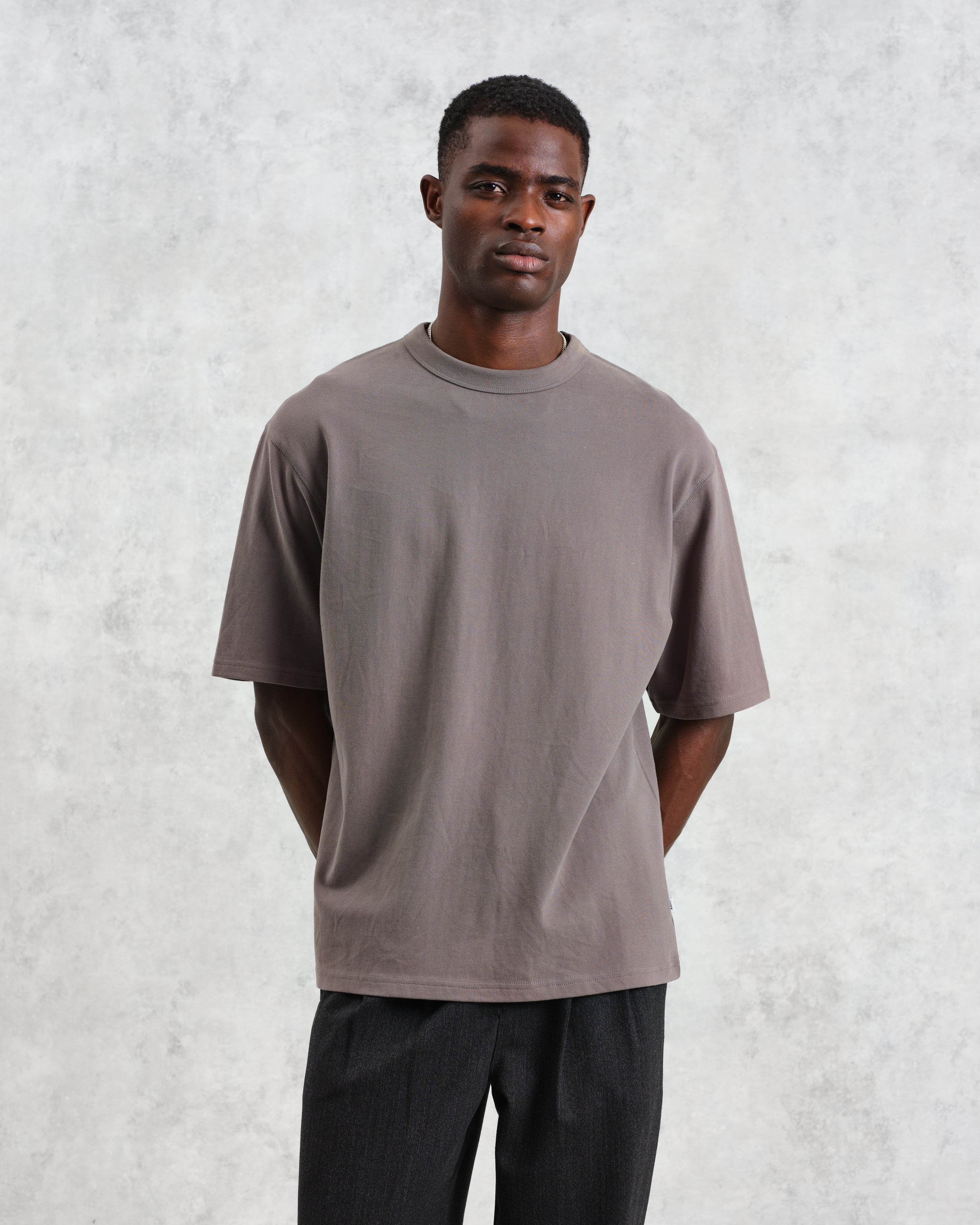 Milton - Dark Grey Emerised Organic Cotton T-Shirt