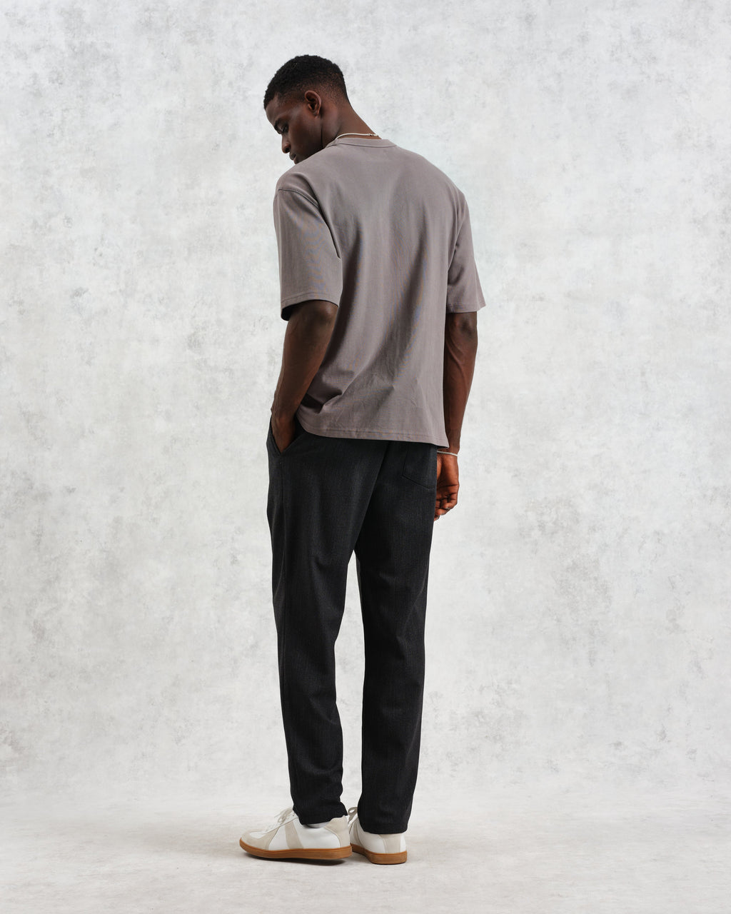 Milton - Dark Grey Emerised Organic Cotton T-Shirt