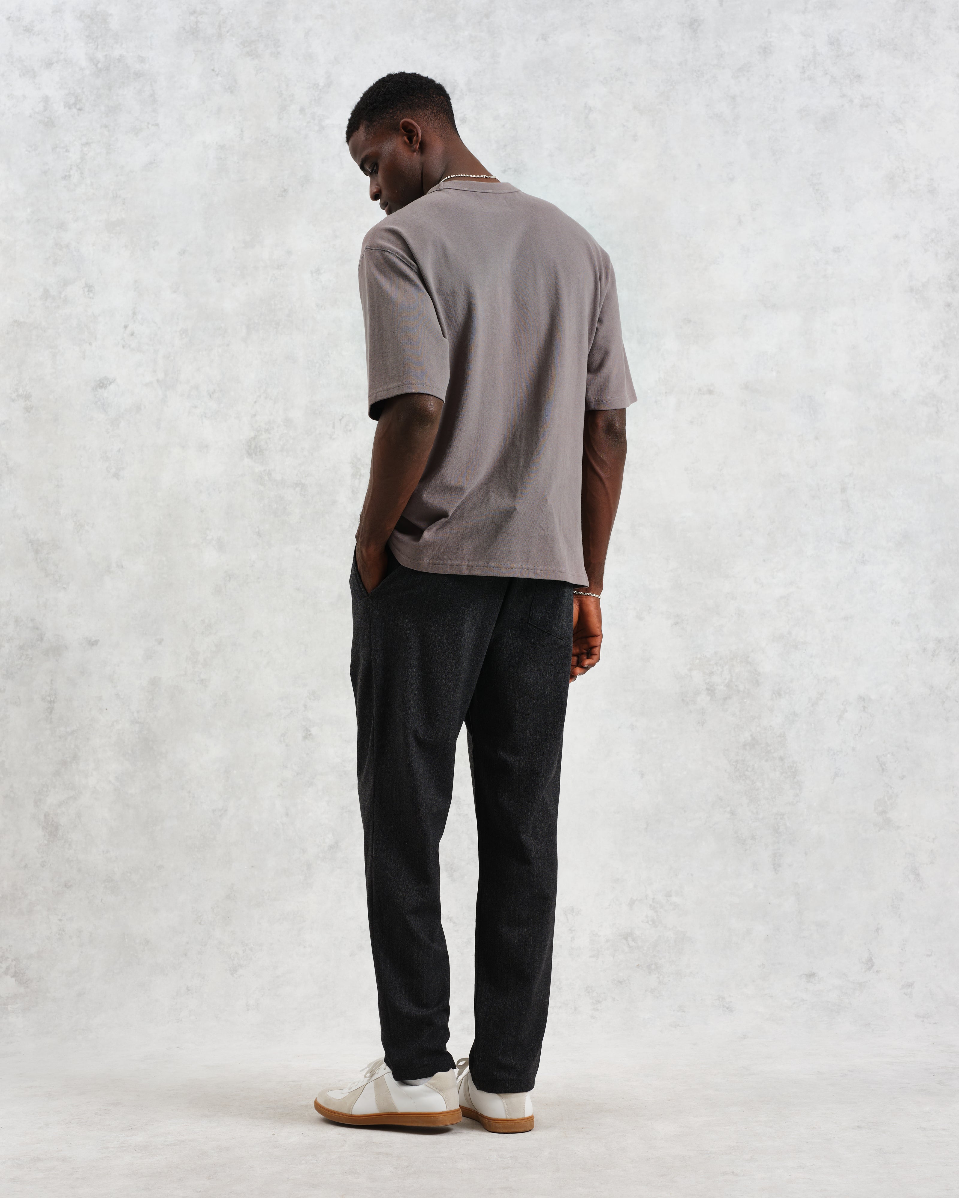 Milton - Dark Grey Emerised Organic Cotton T-Shirt