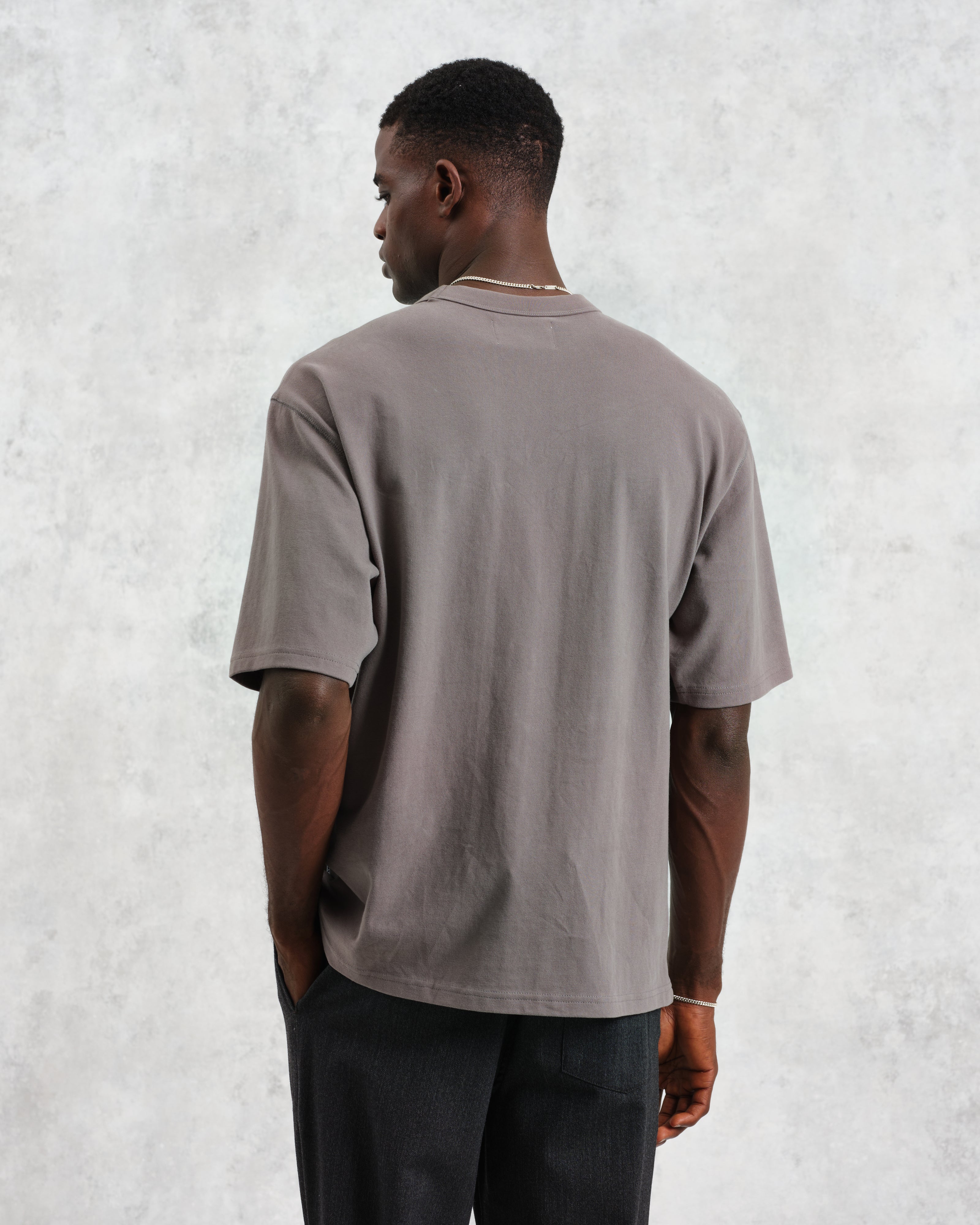 Milton - Dark Grey Emerised Organic Cotton T-Shirt