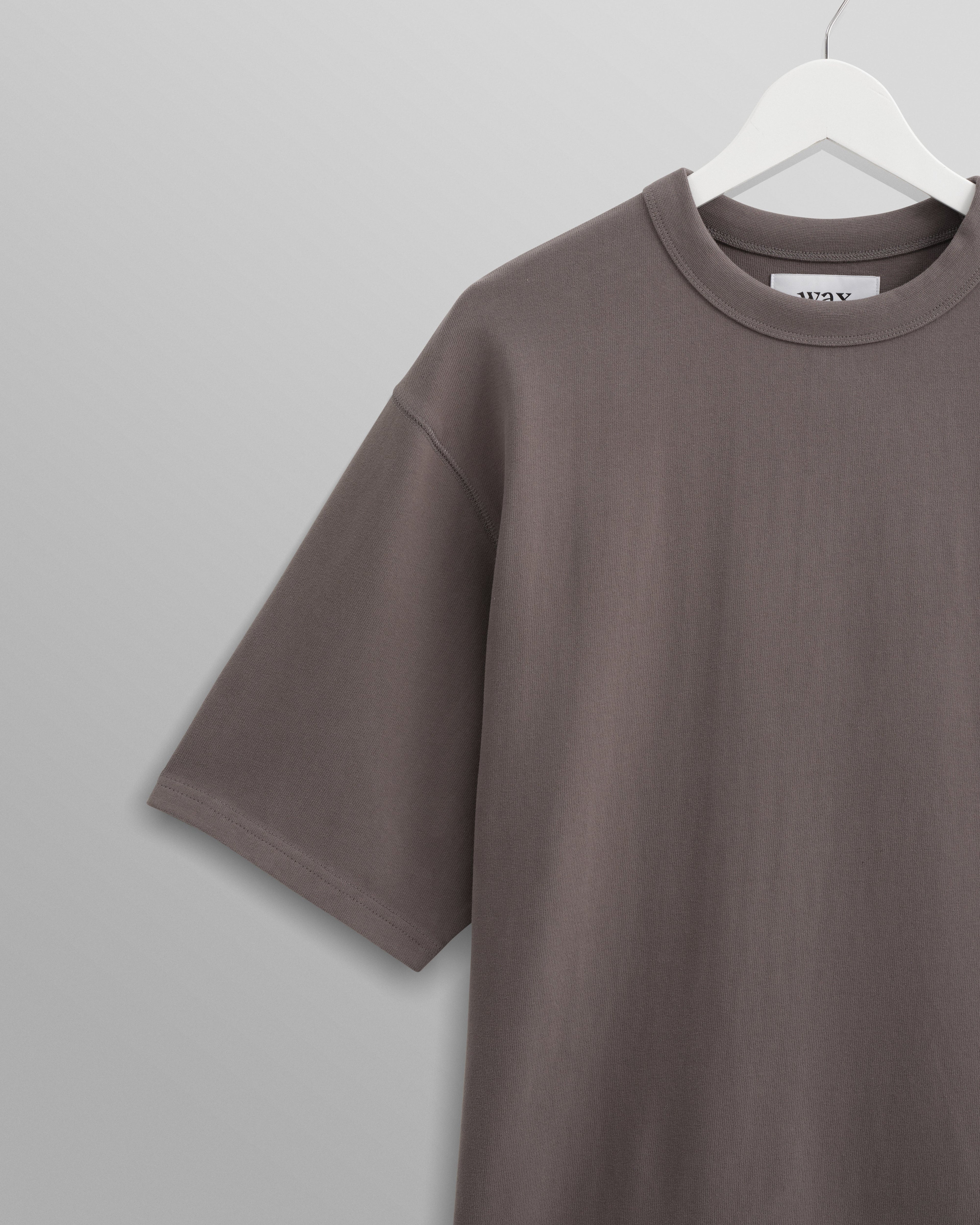 Milton - Dark Grey Emerised Organic Cotton T-Shirt