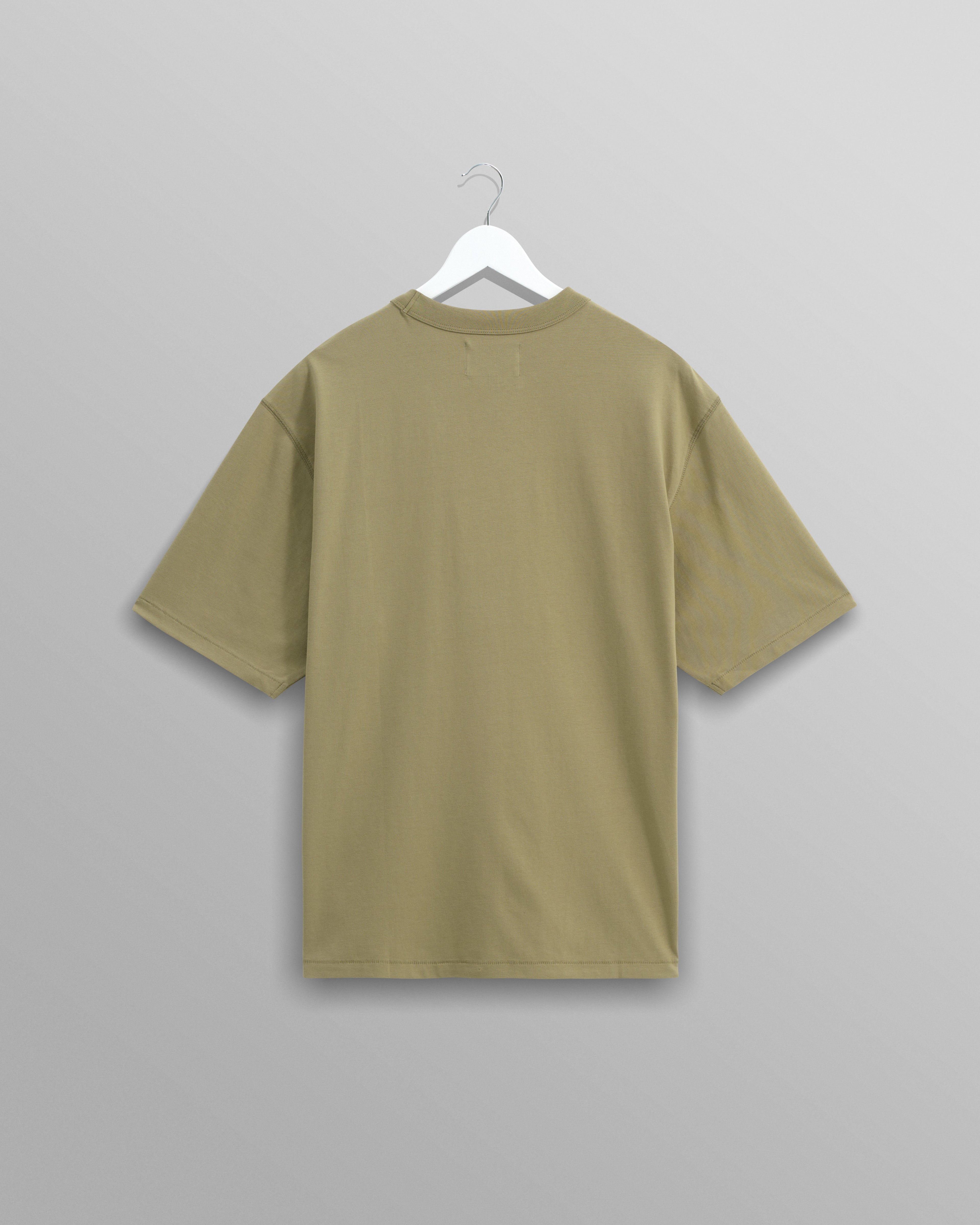 Milton - Khaki Green Organic Compact Cotton T-Shirt