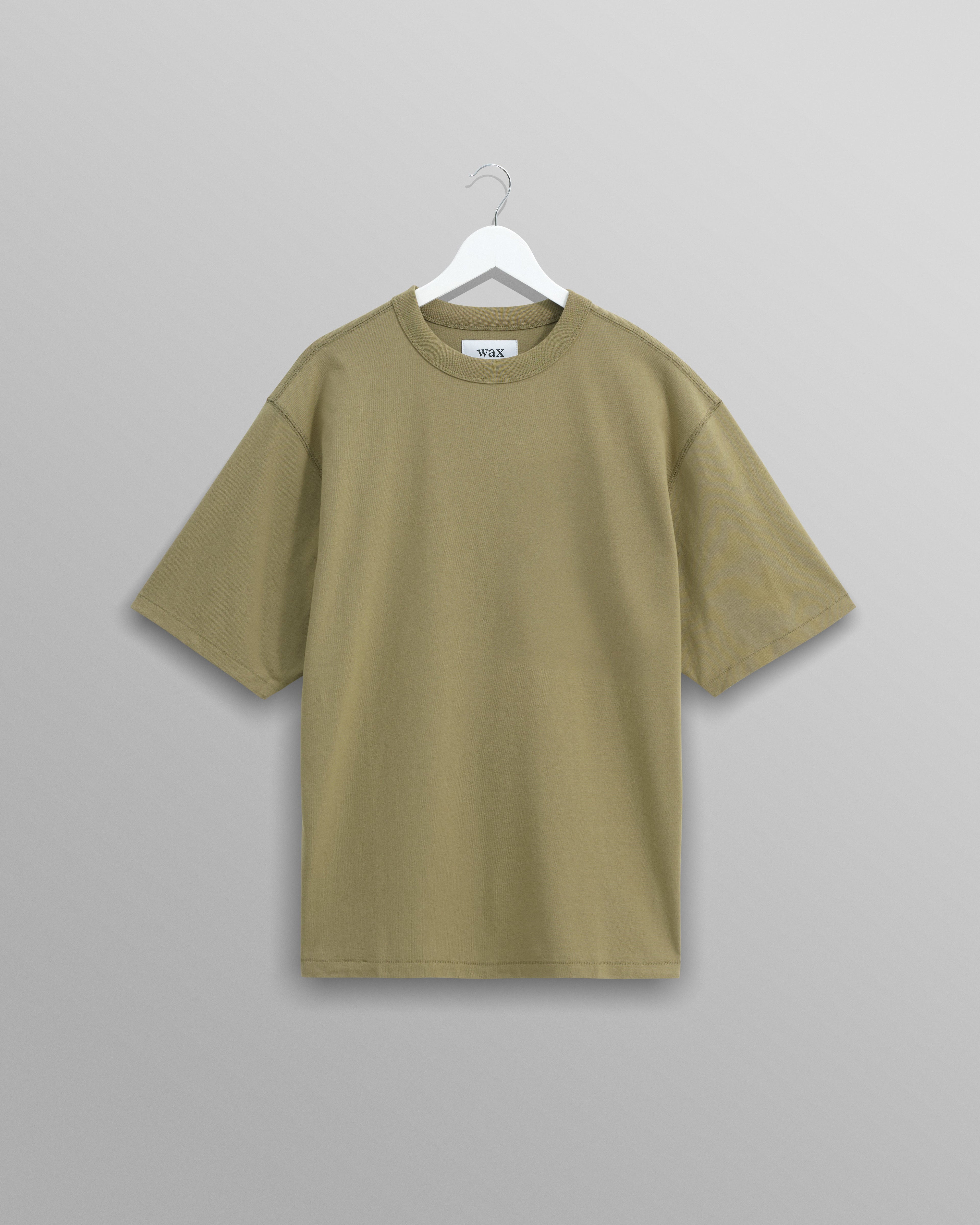 Milton - Khaki Green Organic Compact Cotton T-Shirt