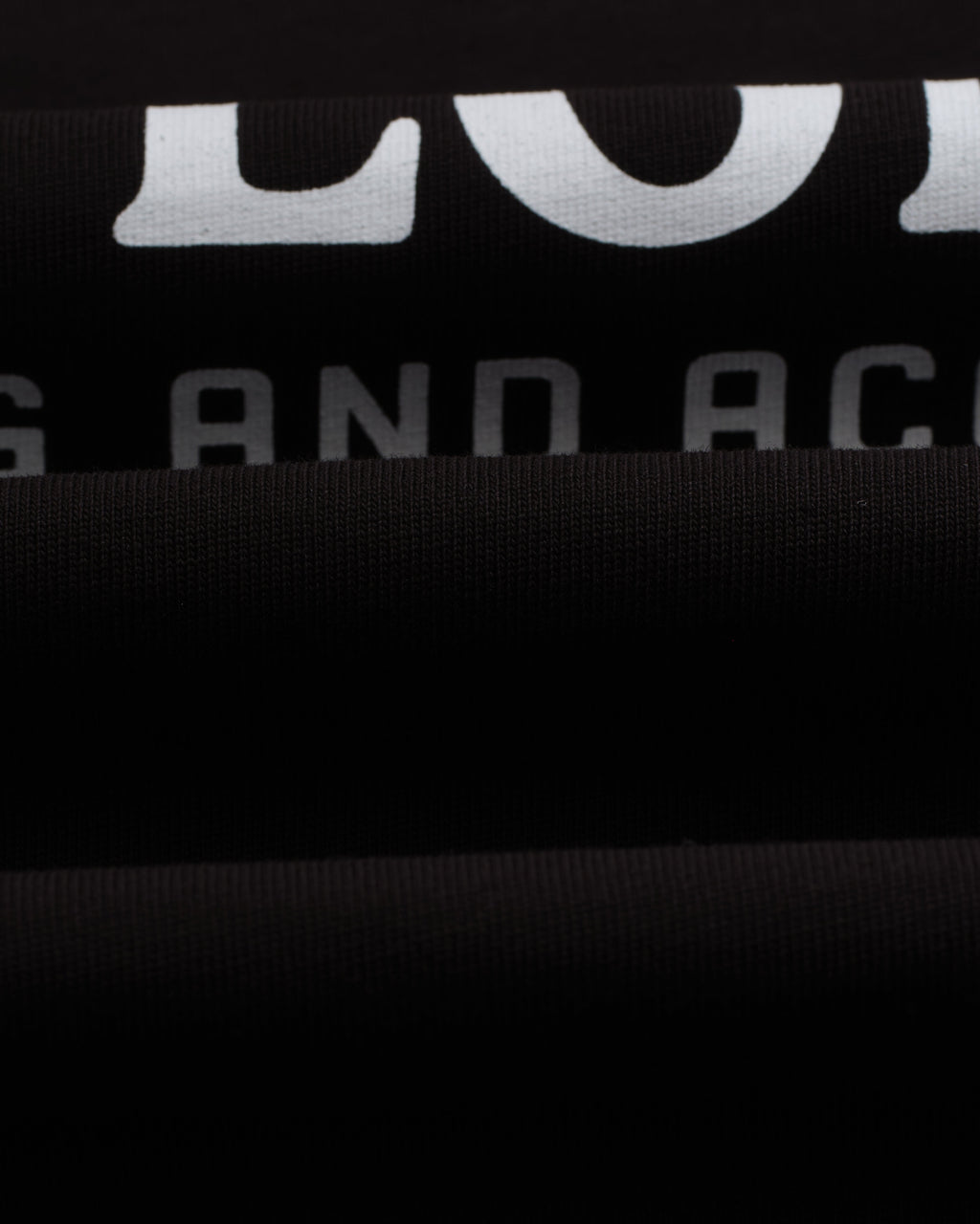 Milton - Black Stacked Text Graphic Organic Cotton T-Shirt