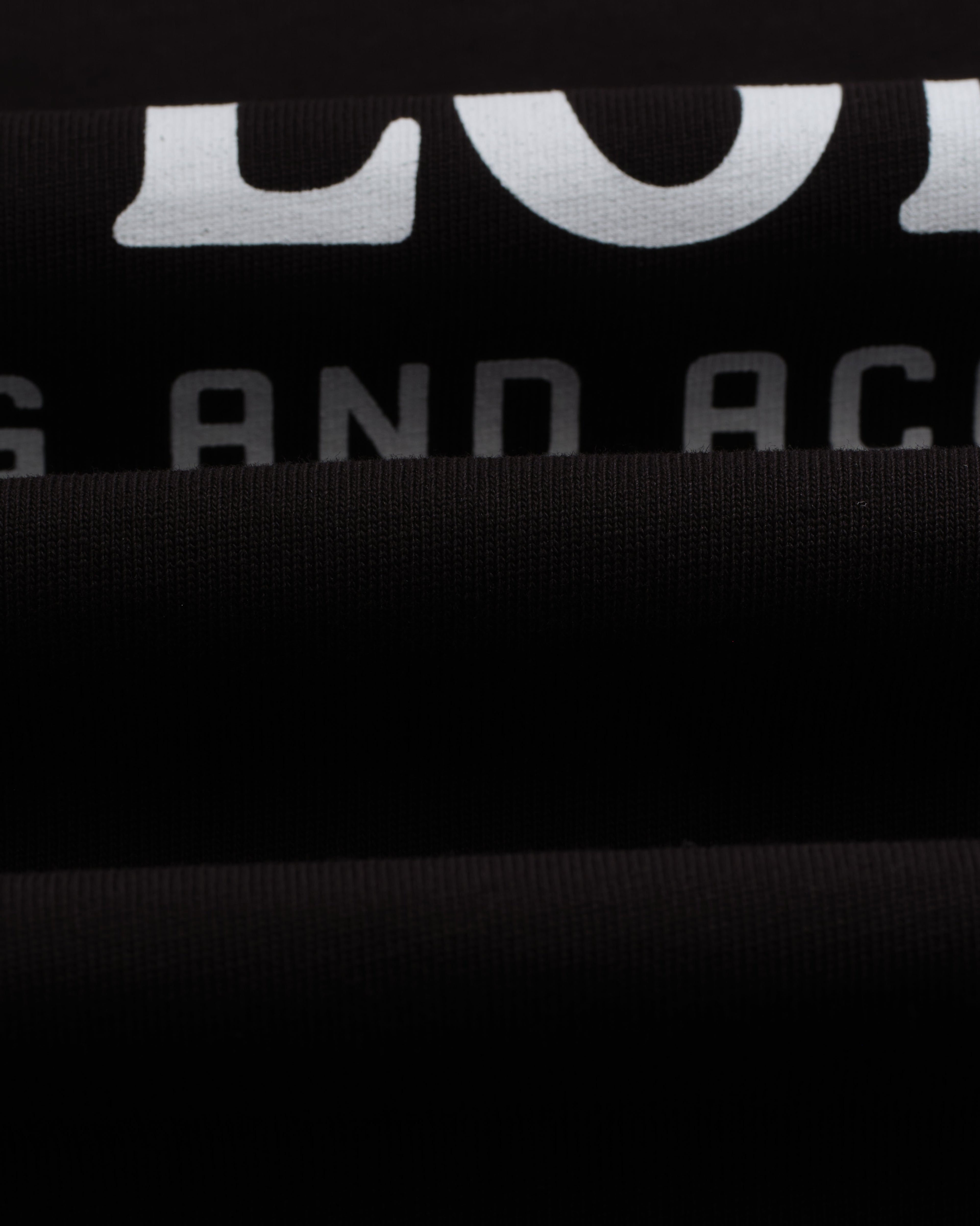Milton - Black Stacked Text Graphic Organic Cotton T-Shirt