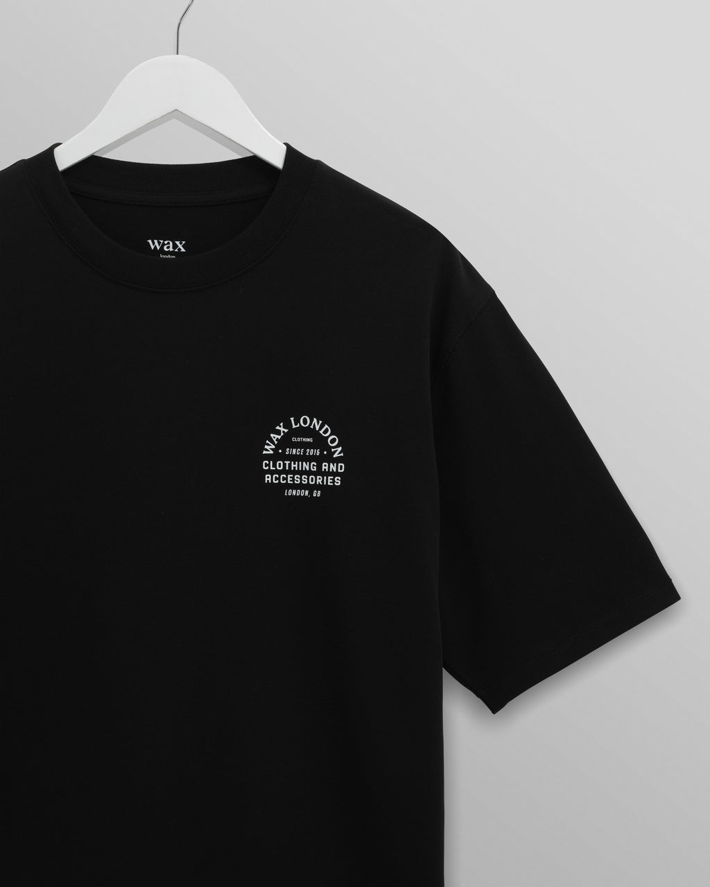 Milton - Black Stacked Text Graphic Organic Cotton T-Shirt