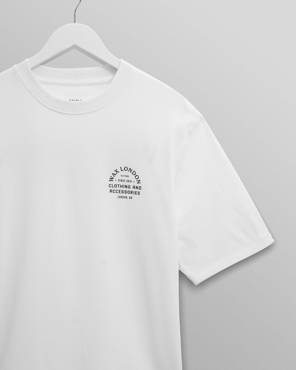 Milton - White Stacked Text Graphic Organic Cotton T-Shirt