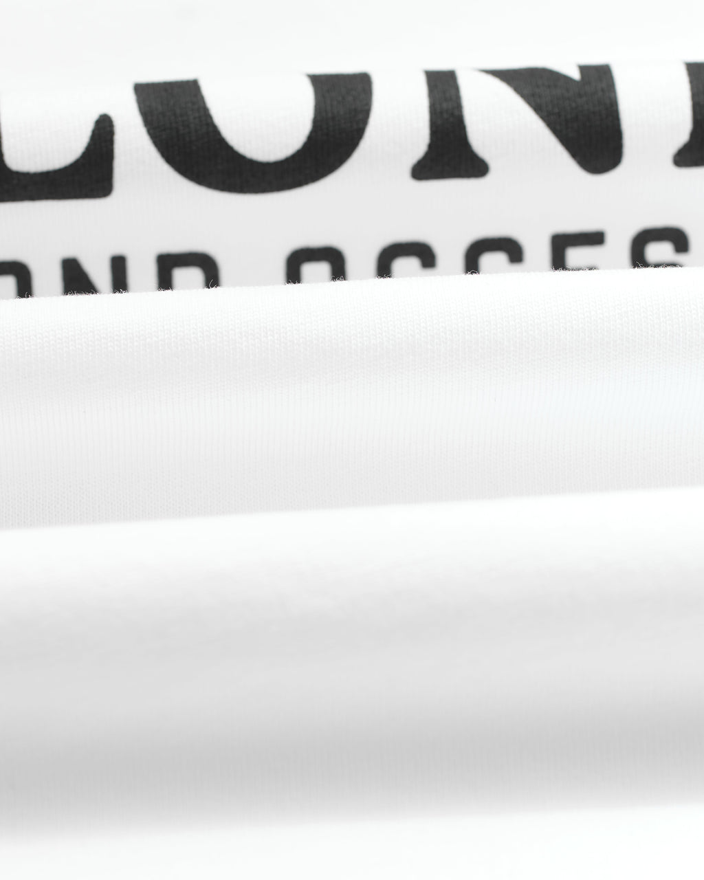 Milton - White Stacked Text Graphic Organic Cotton T-Shirt