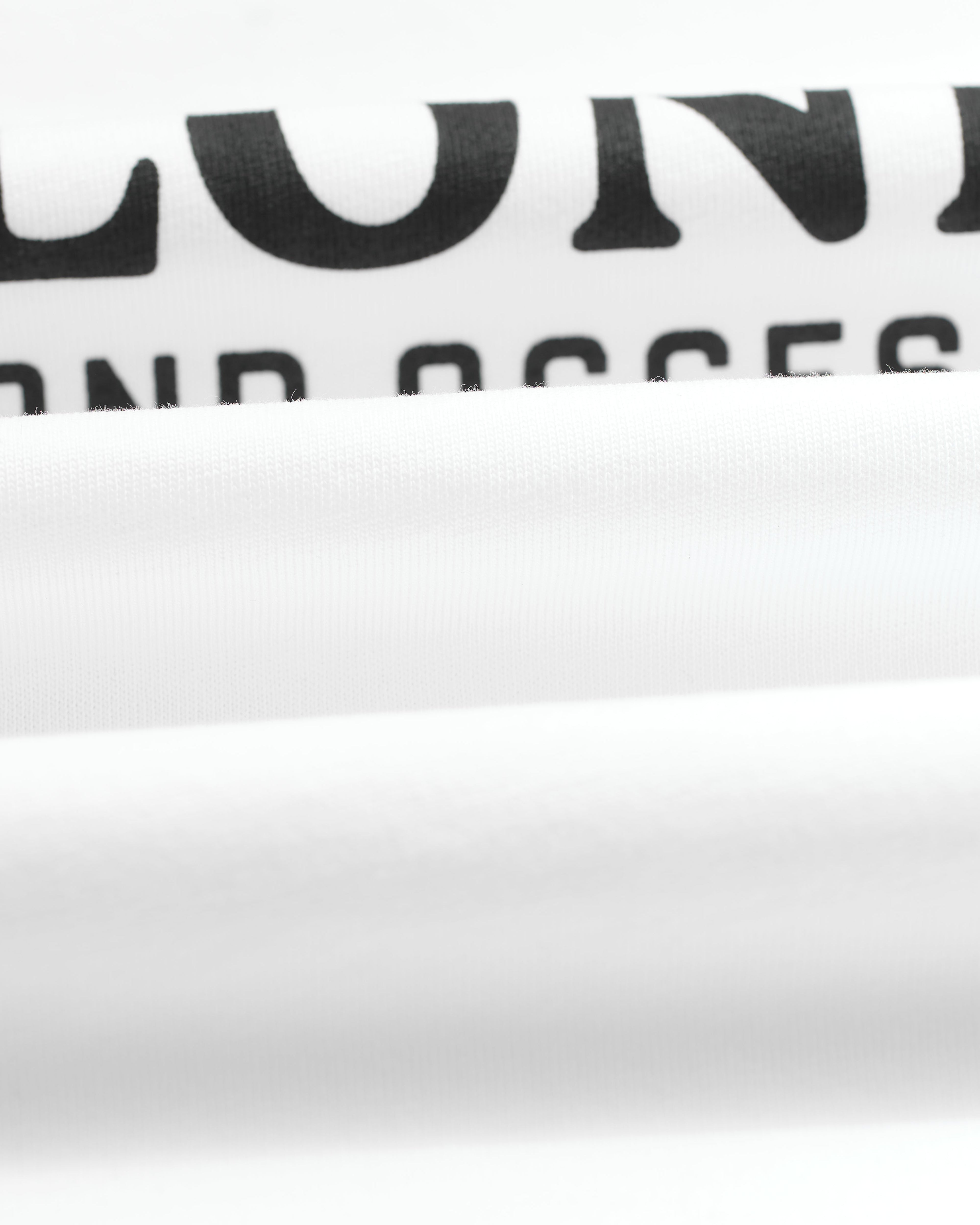 Milton - White Stacked Text Graphic Organic Cotton T-Shirt