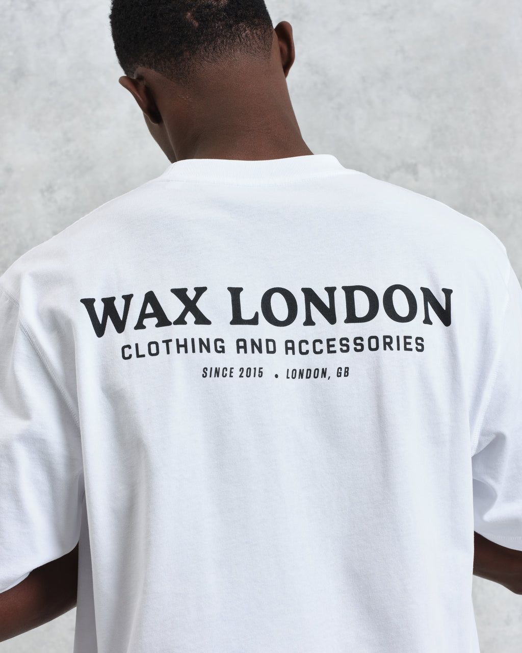 Milton - White Stacked Text Graphic Organic Cotton T-Shirt