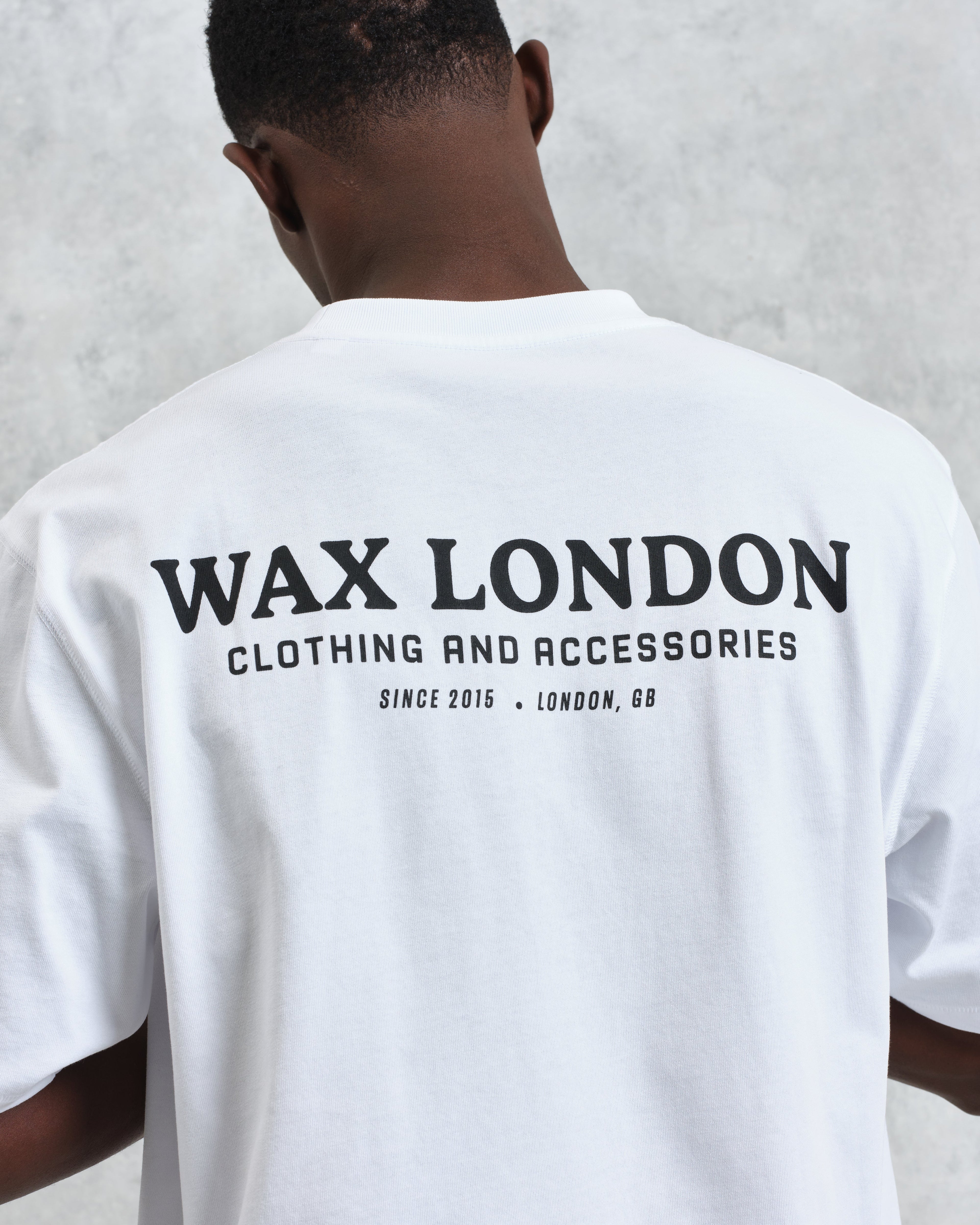 Milton - White Stacked Text Graphic Organic Cotton T-Shirt