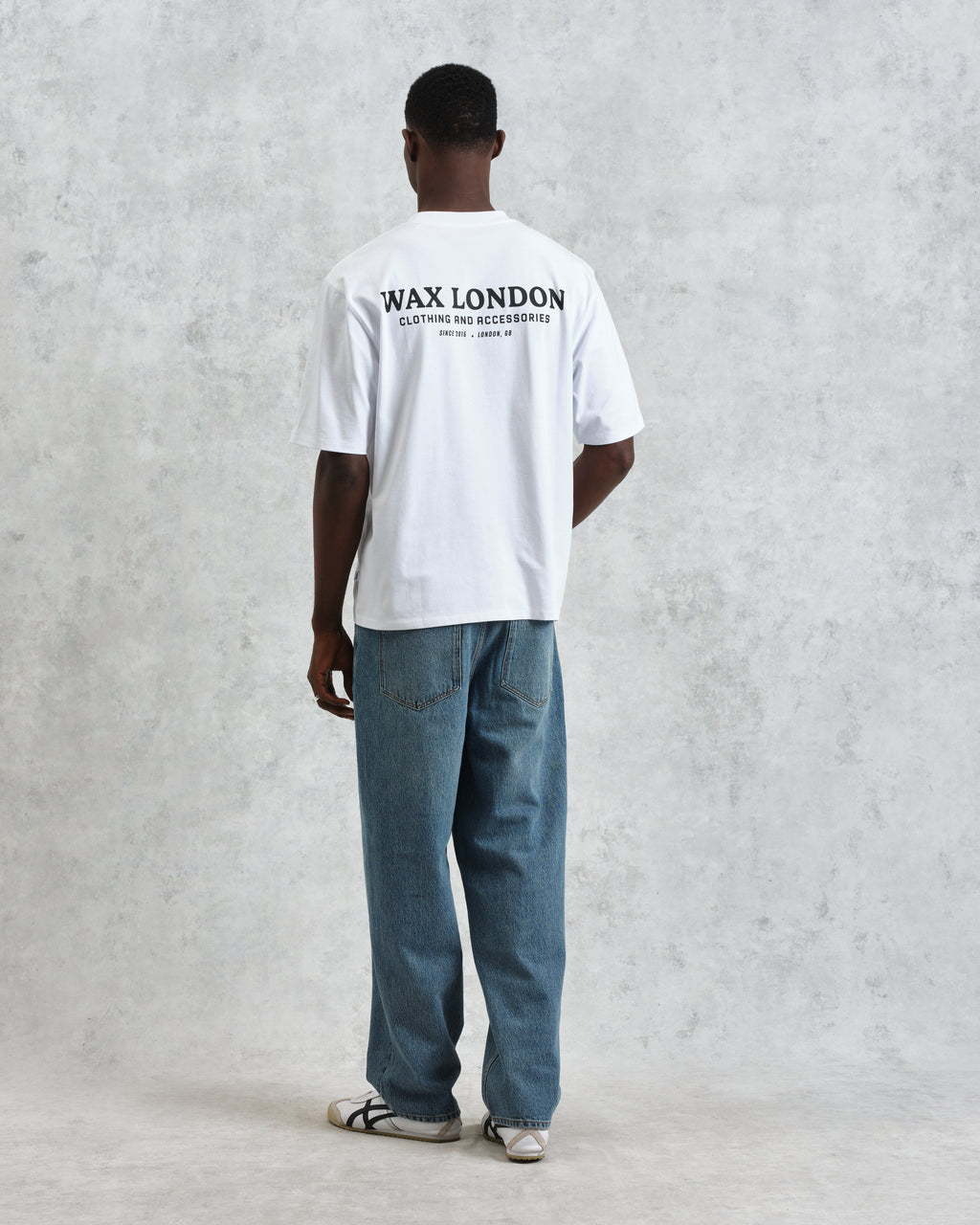 Milton - White Stacked Text Graphic Organic Cotton T-Shirt