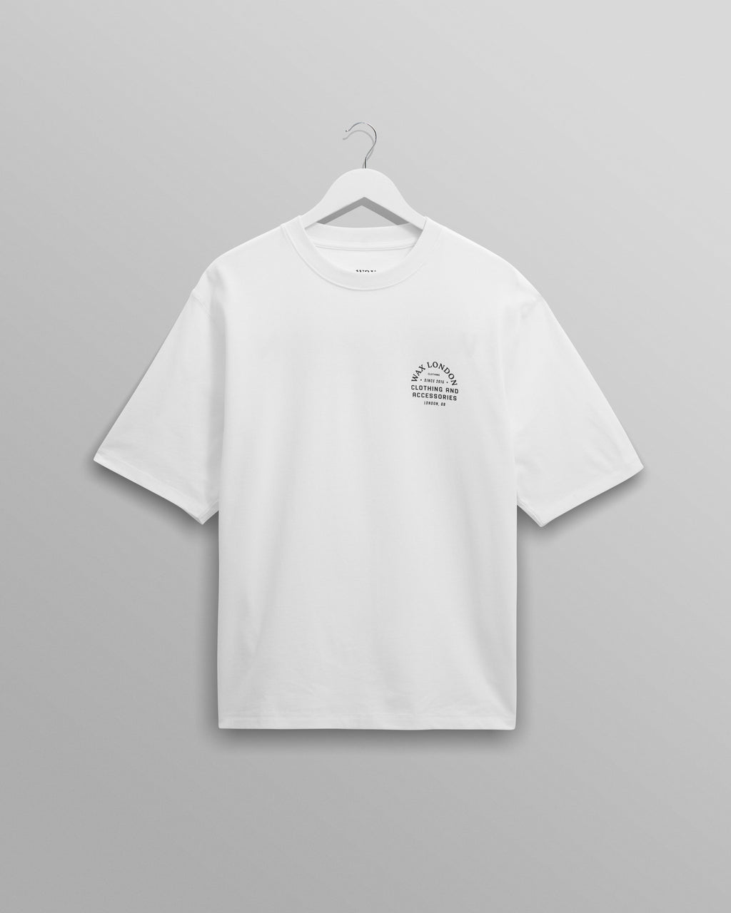 Milton - White Stacked Text Graphic Organic Cotton T-Shirt