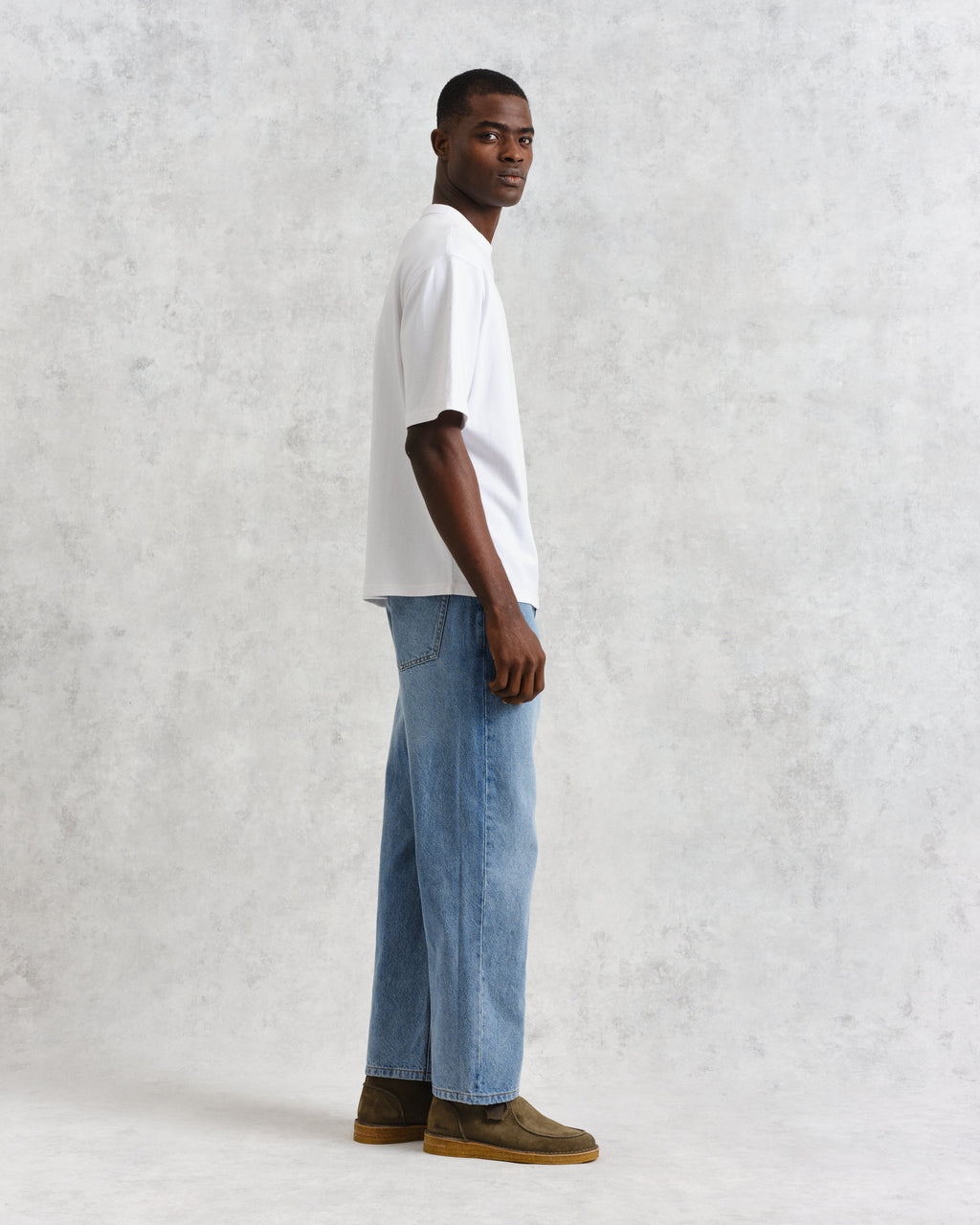 Milton - White Organic Compact Cotton T-Shirt