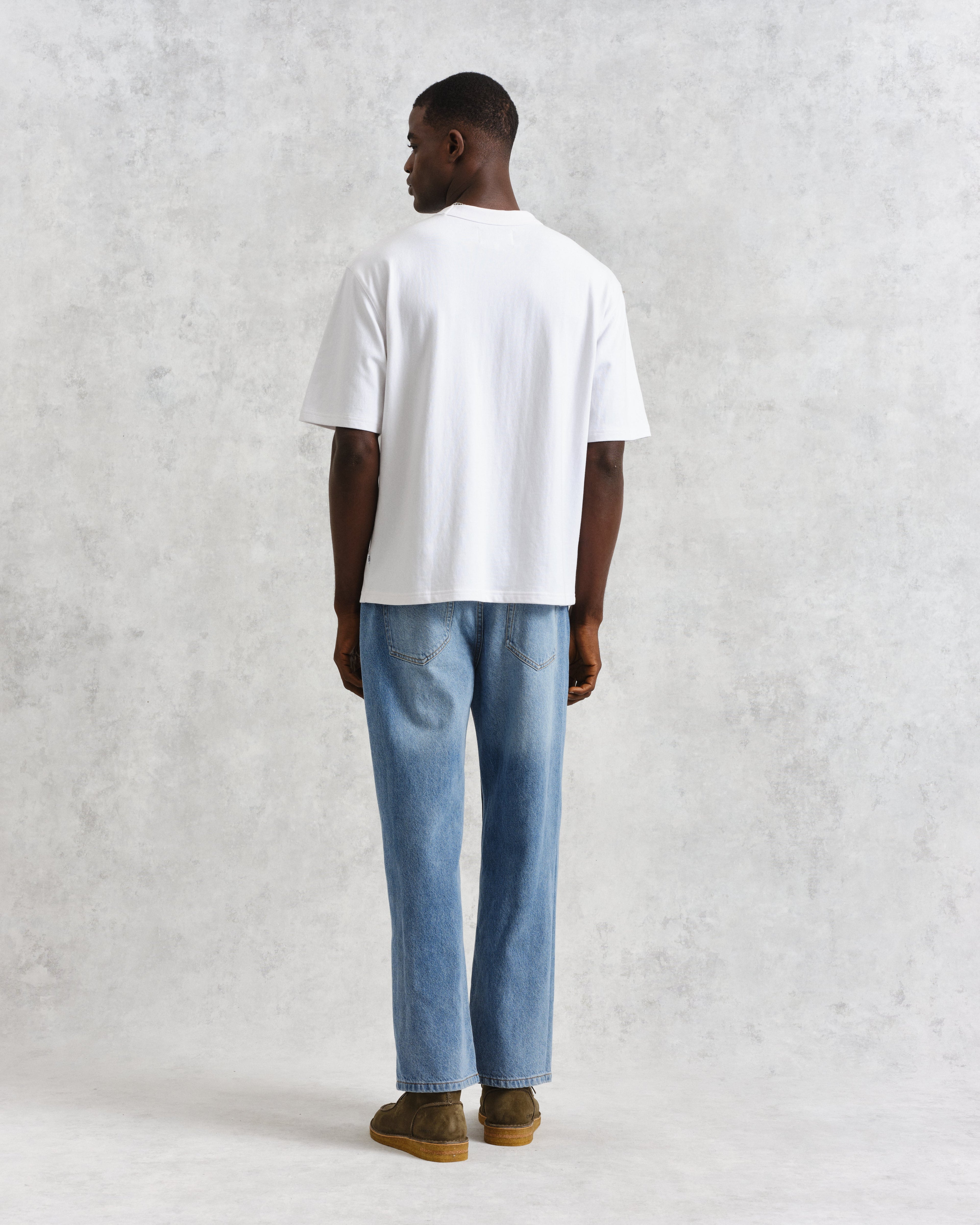 Milton - White Organic Compact Cotton T-Shirt