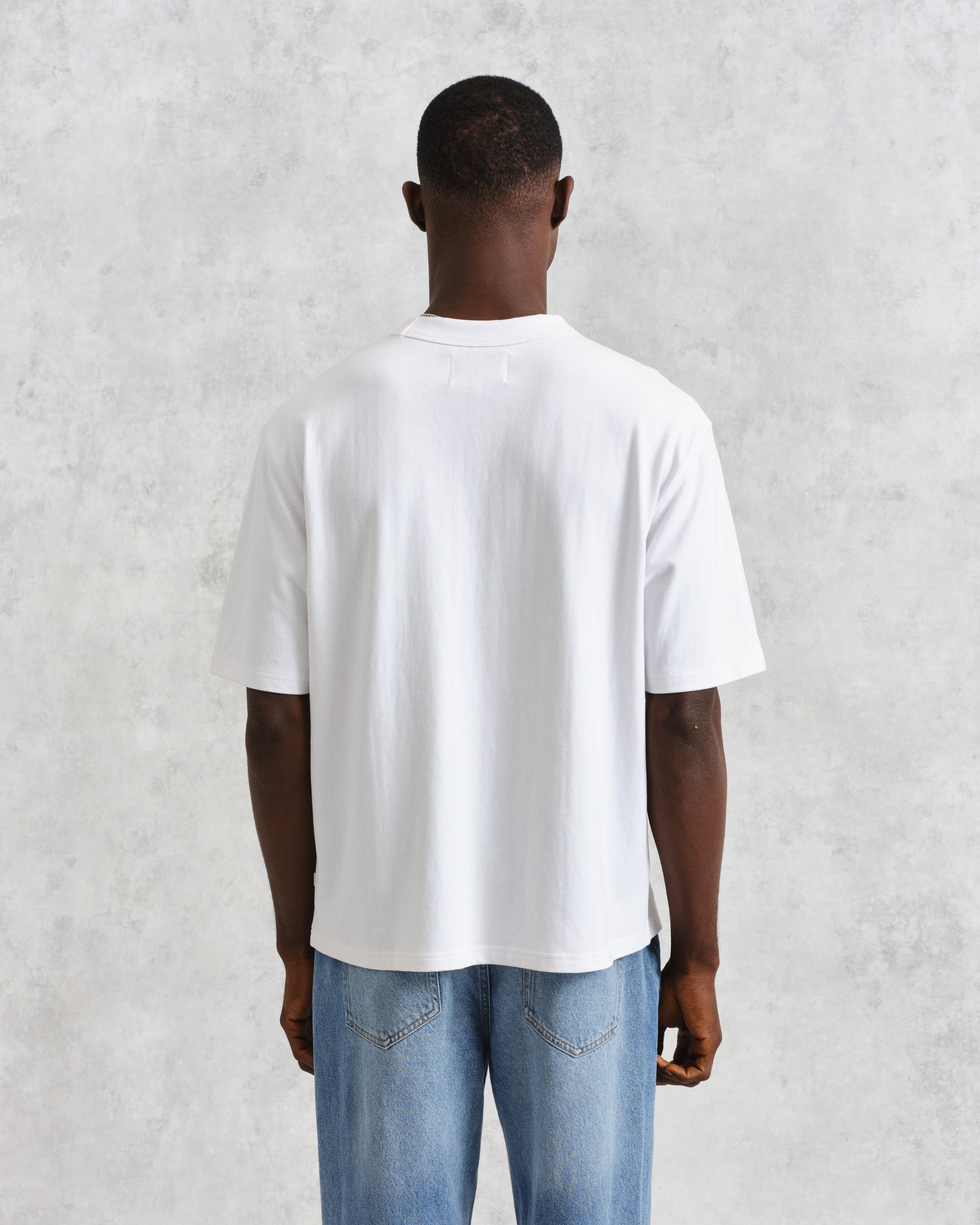 Milton - White Organic Compact Cotton T-Shirt