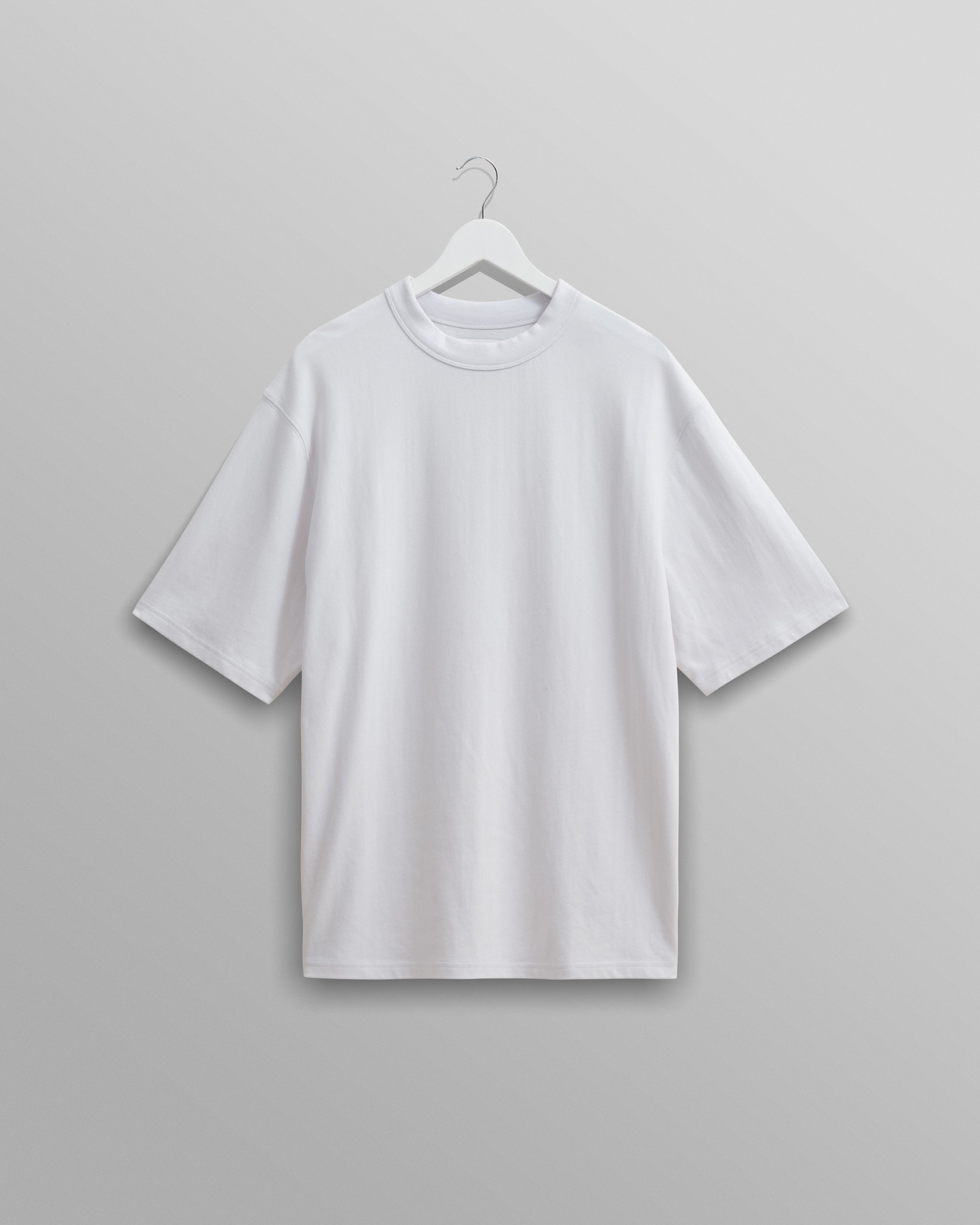 Milton - White Organic Compact Cotton T-Shirt