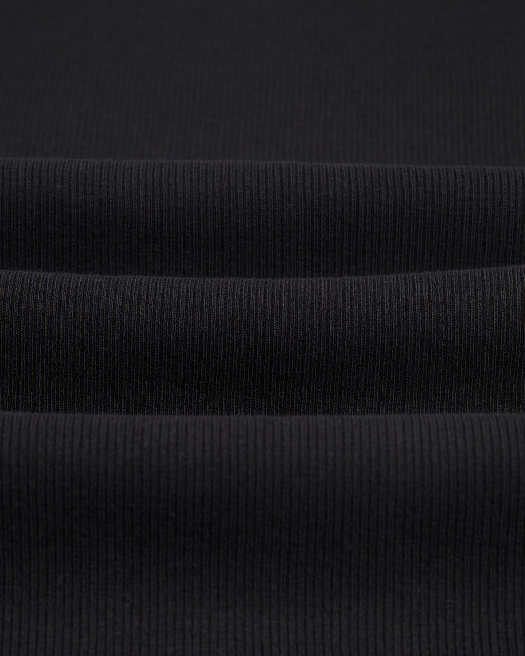 Montague - Black Ribbed Organic Cotton Vest