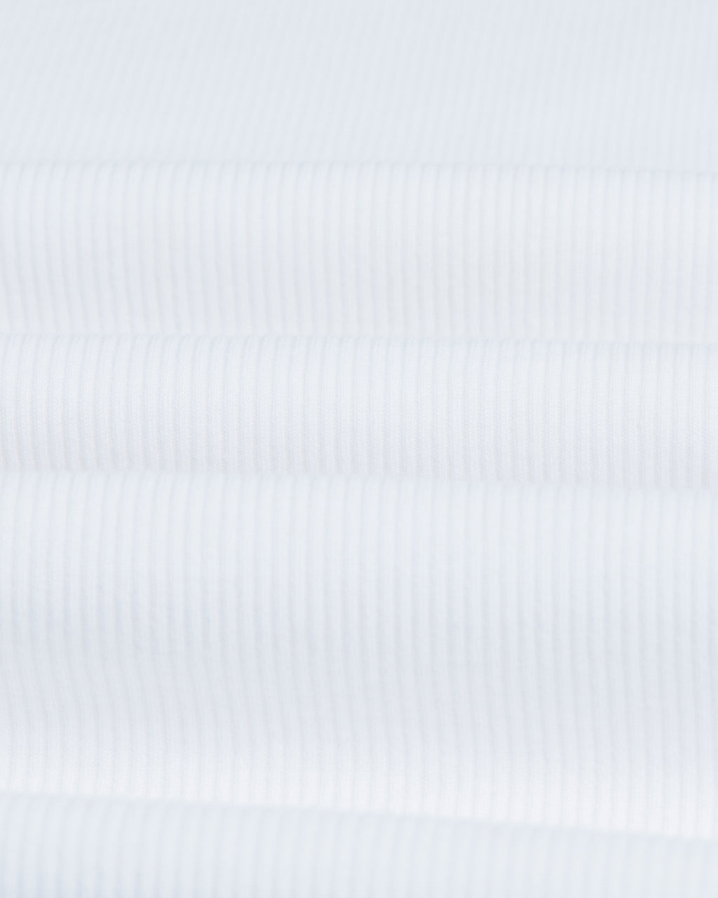 Montague - White Ribbed Organic Cotton Vest