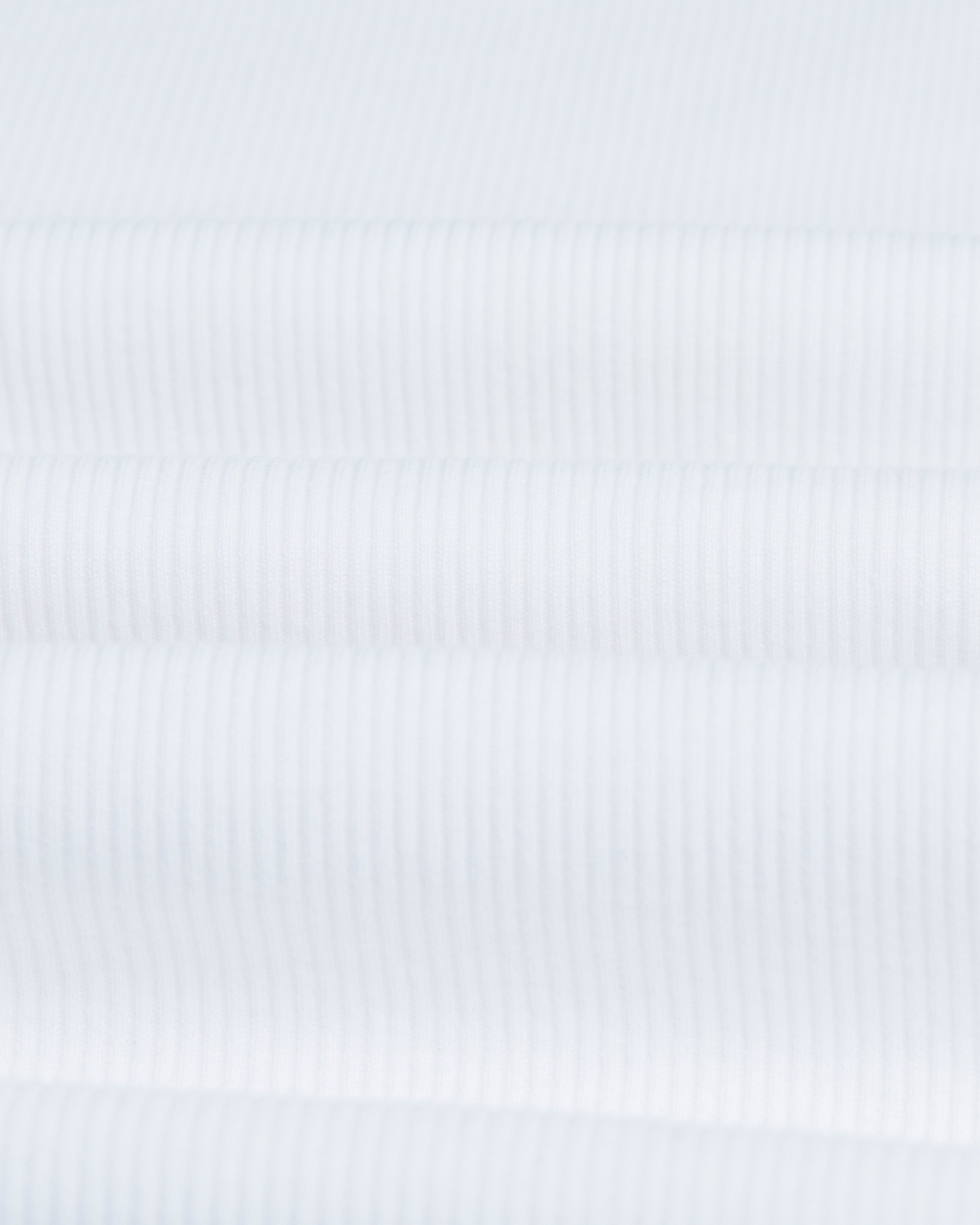 Montague - White Ribbed Organic Cotton Vest