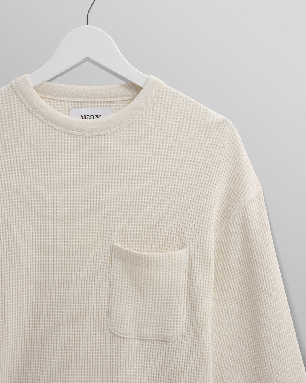 Moore - Ecru Organic Waffle Textured Cotton T-Shirt