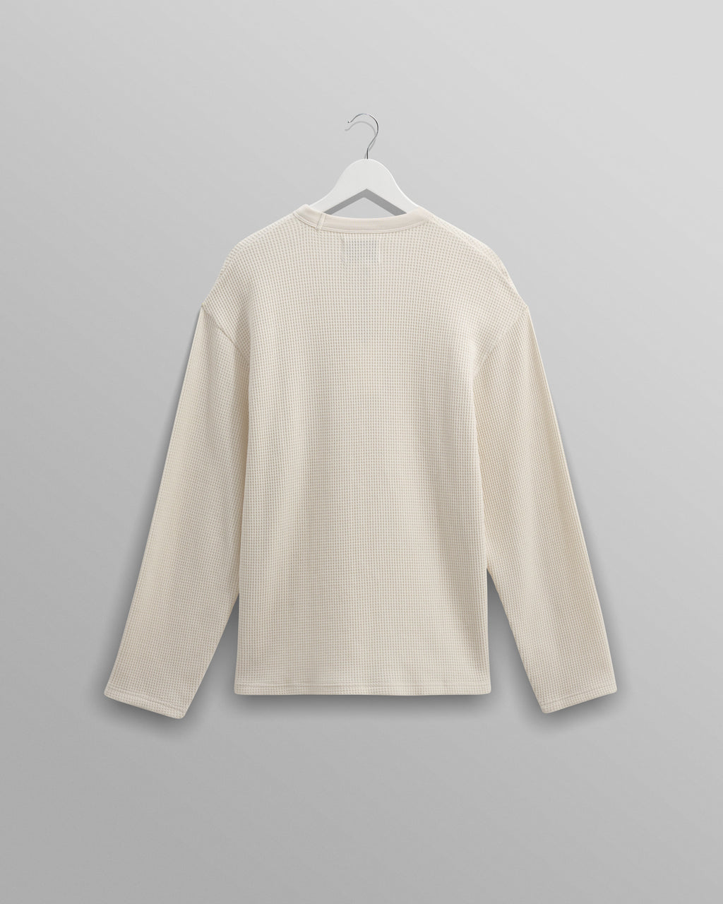 Moore - Ecru Organic Waffle Textured Cotton T-Shirt