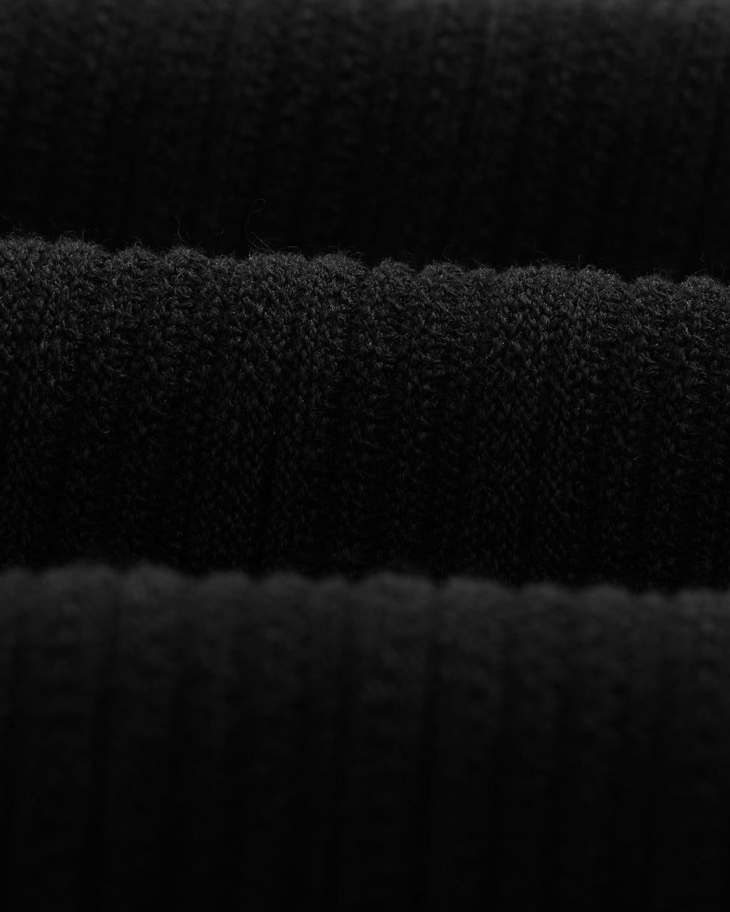 Naples - Black Textured Knitted Polo Shirt