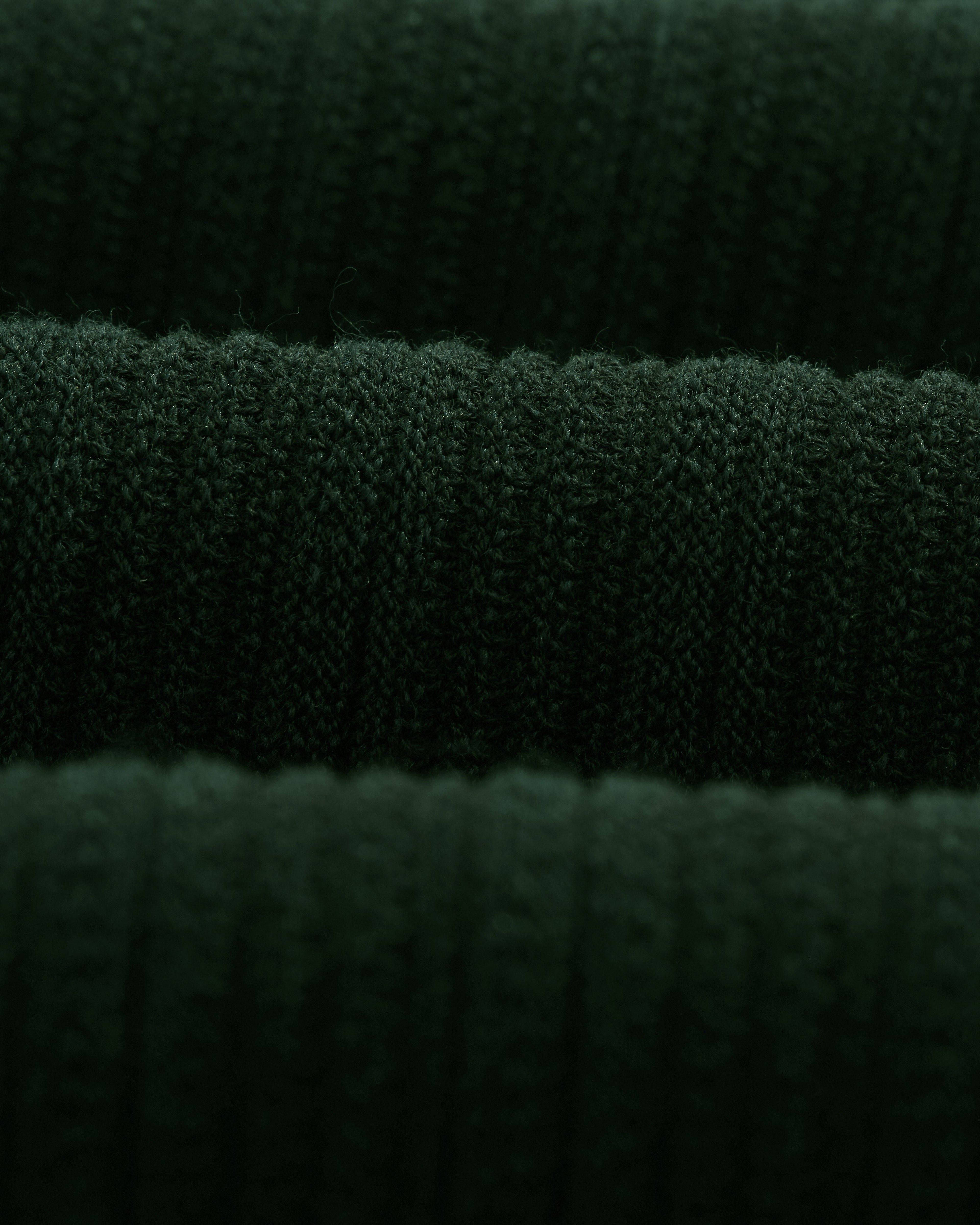 Naples - Dark Green Textured Knitted Polo Shirt