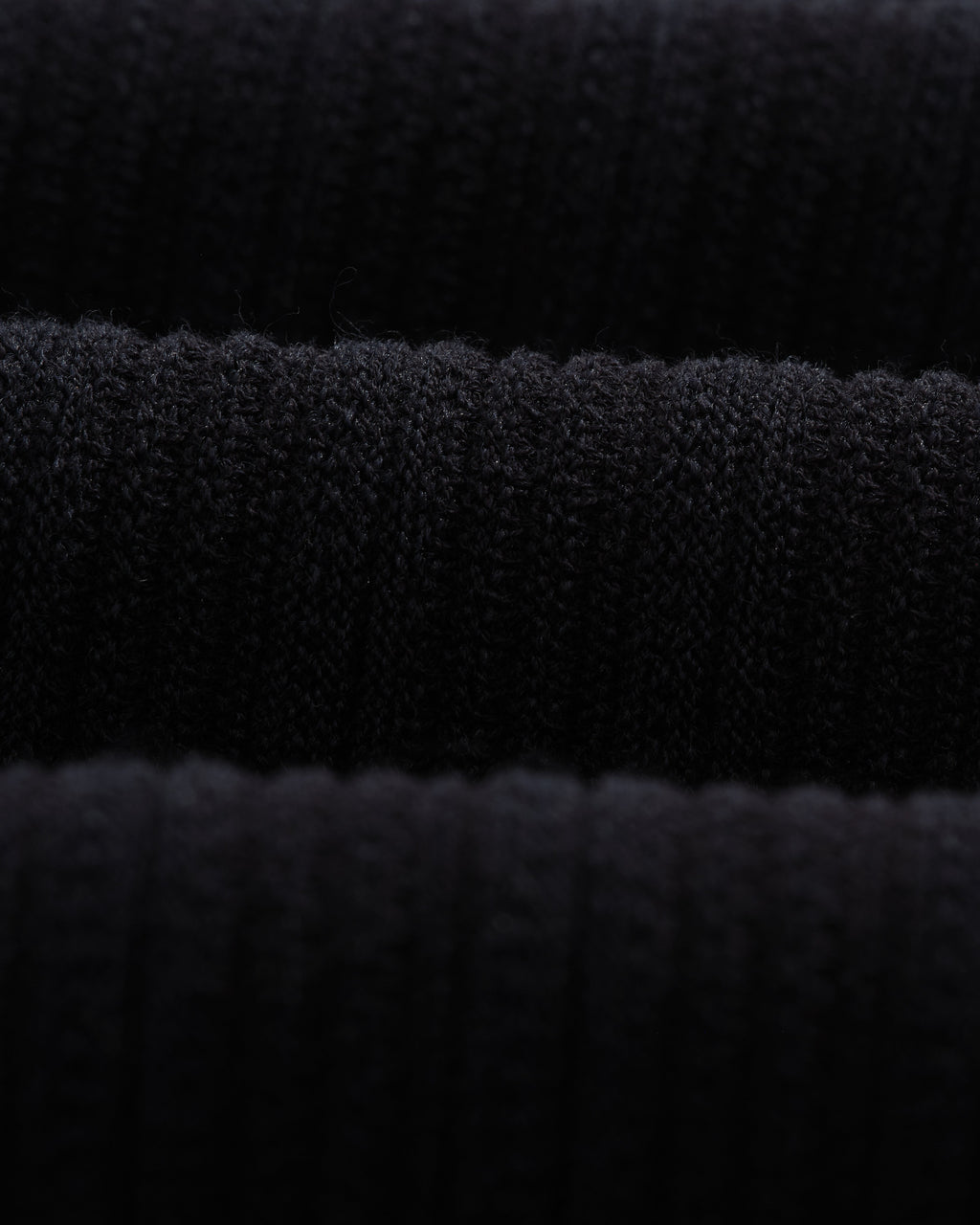 Naples - Midnight Navy Textured Knitted Polo Shirt