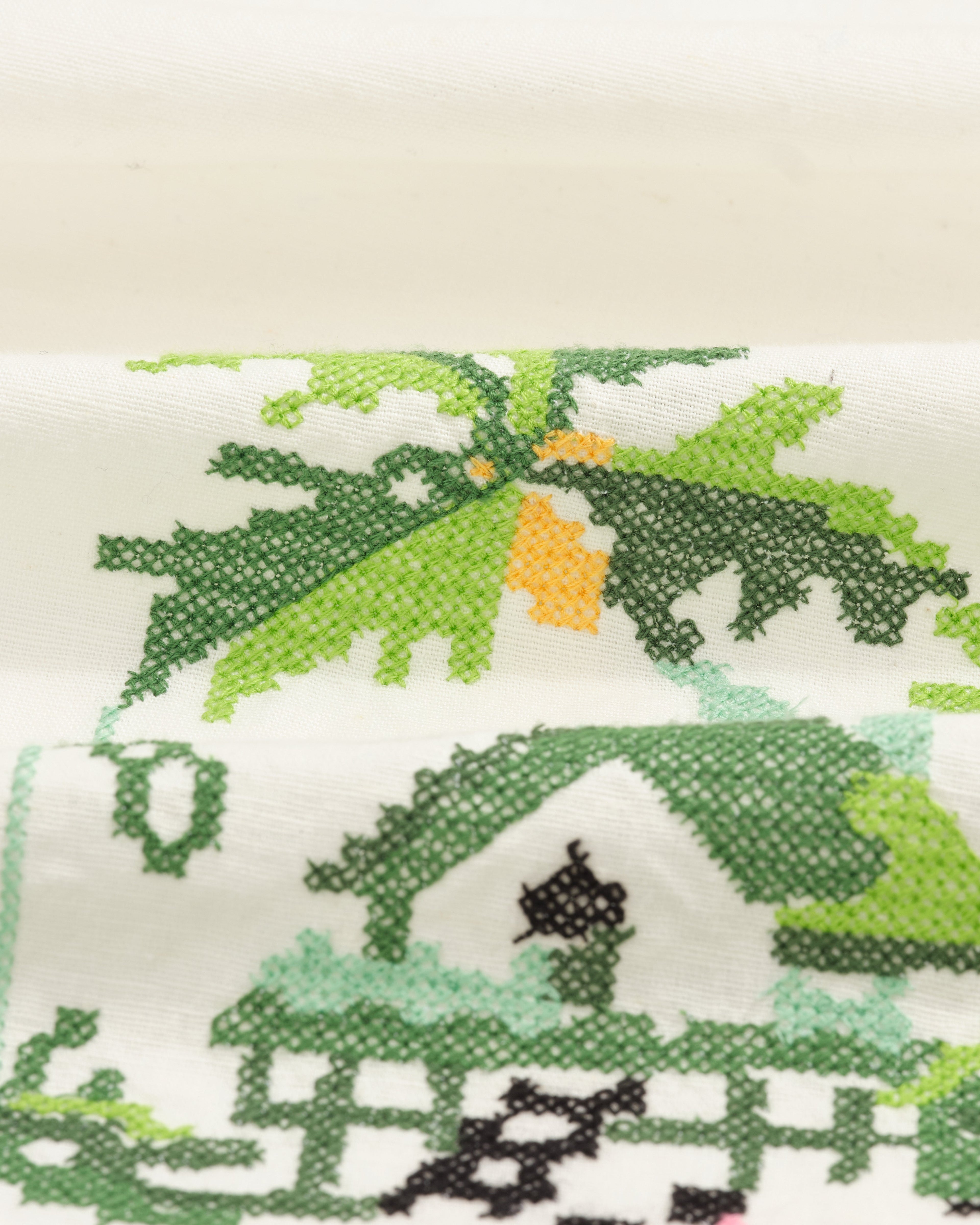 Newton - Ecru Paradise Stitch Short Sleeve Shirt