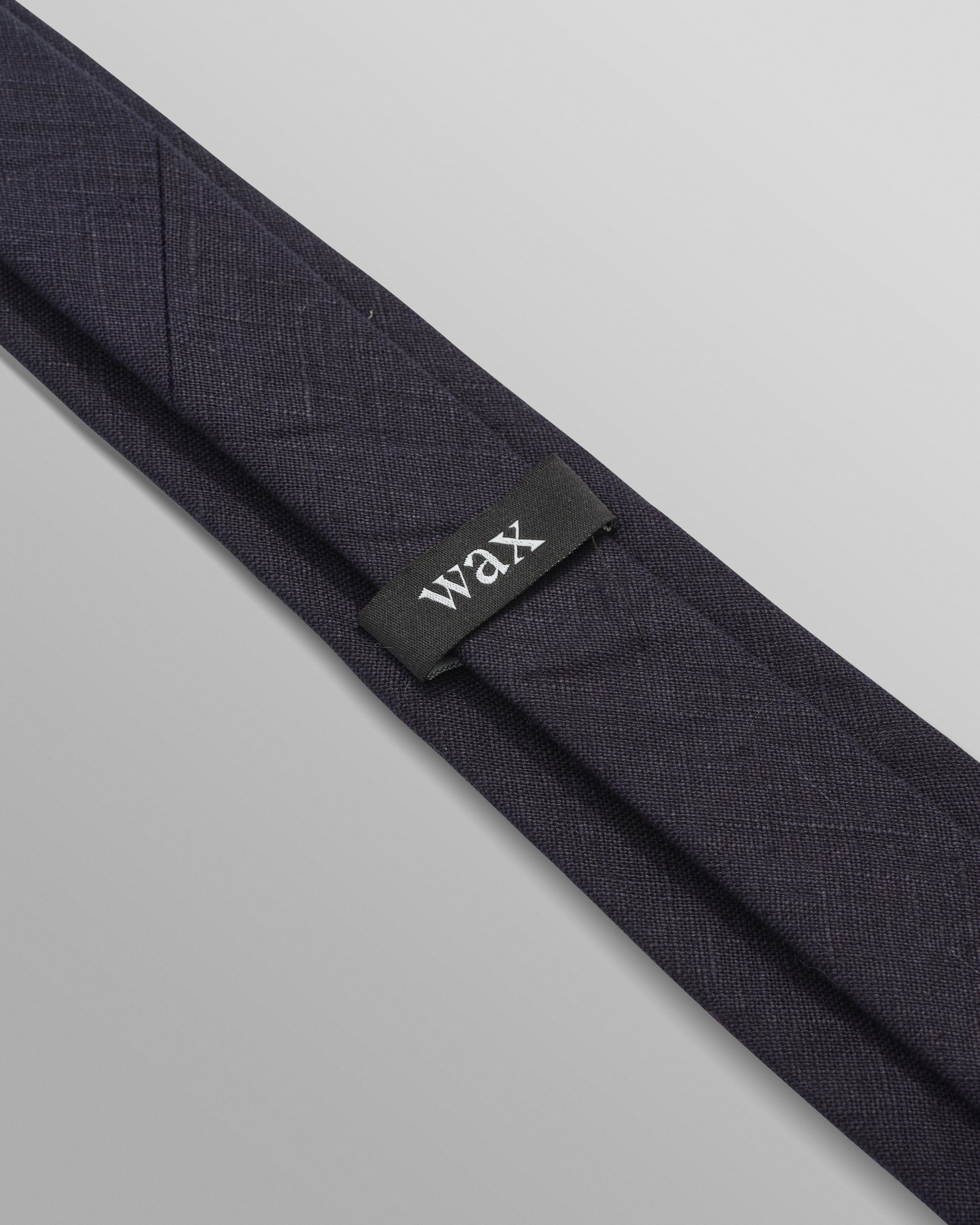 Pavillion - Midnight Navy Linen Tie