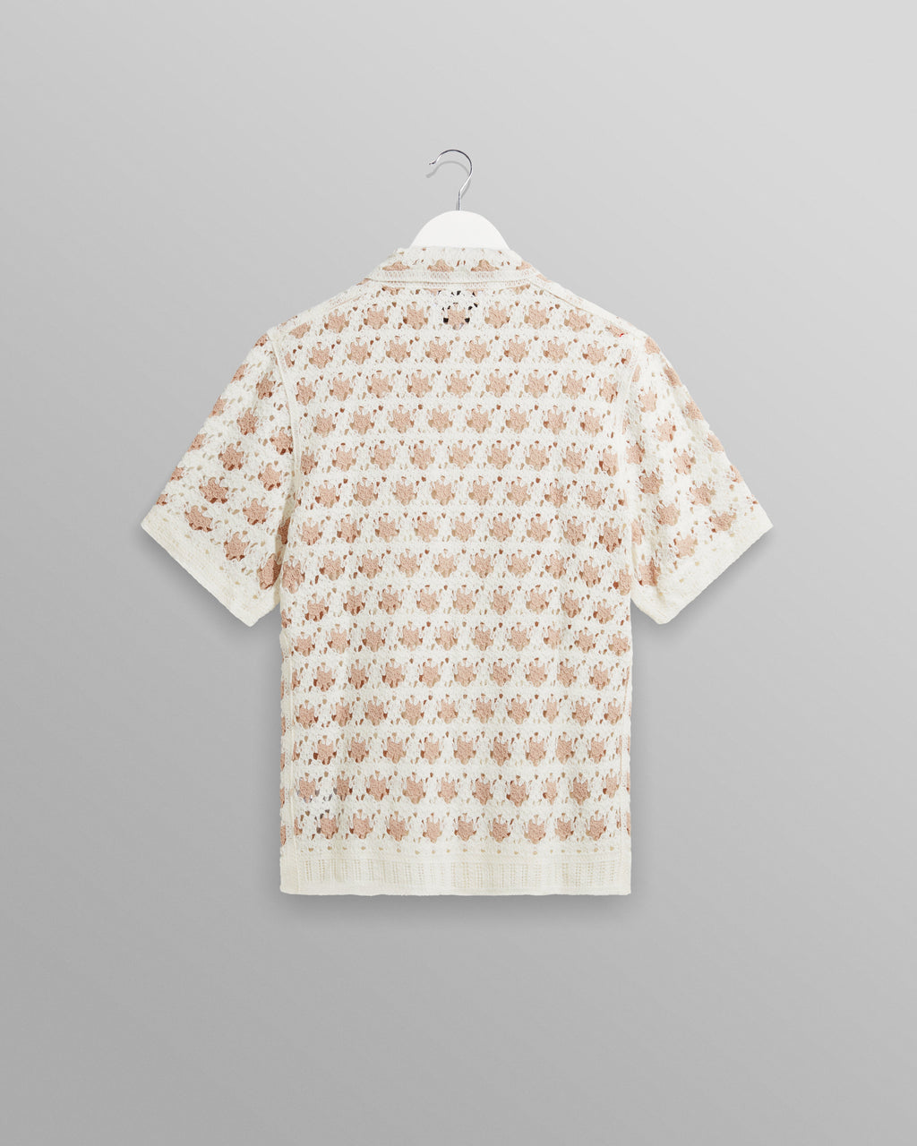 Porto - Ecru Splash Crochet Shirt