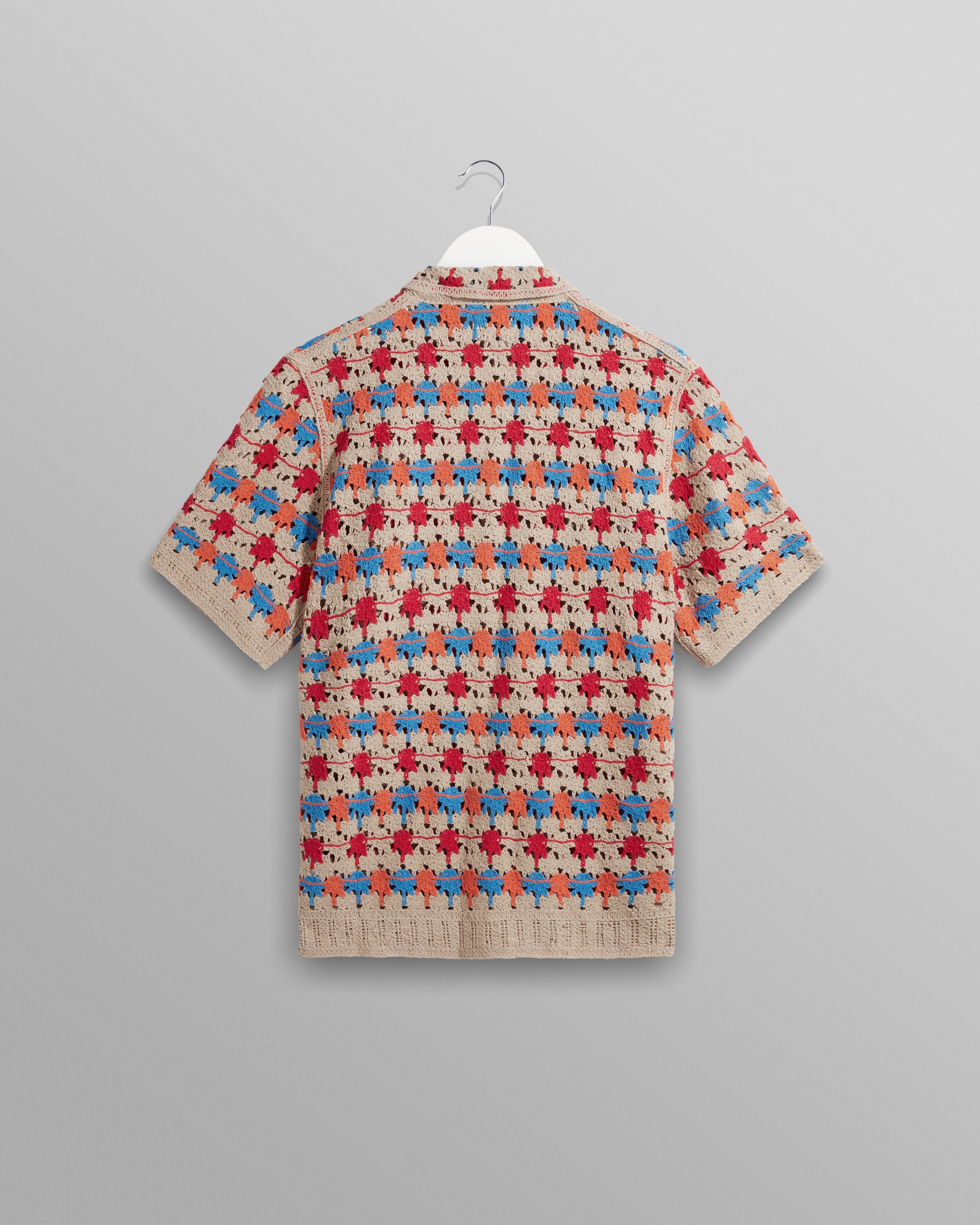 Porto - Multicolour Splash Crochet Shirt