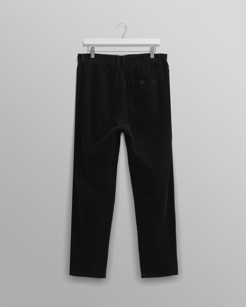 Raleigh - Black Corduroy Pleated Trousers