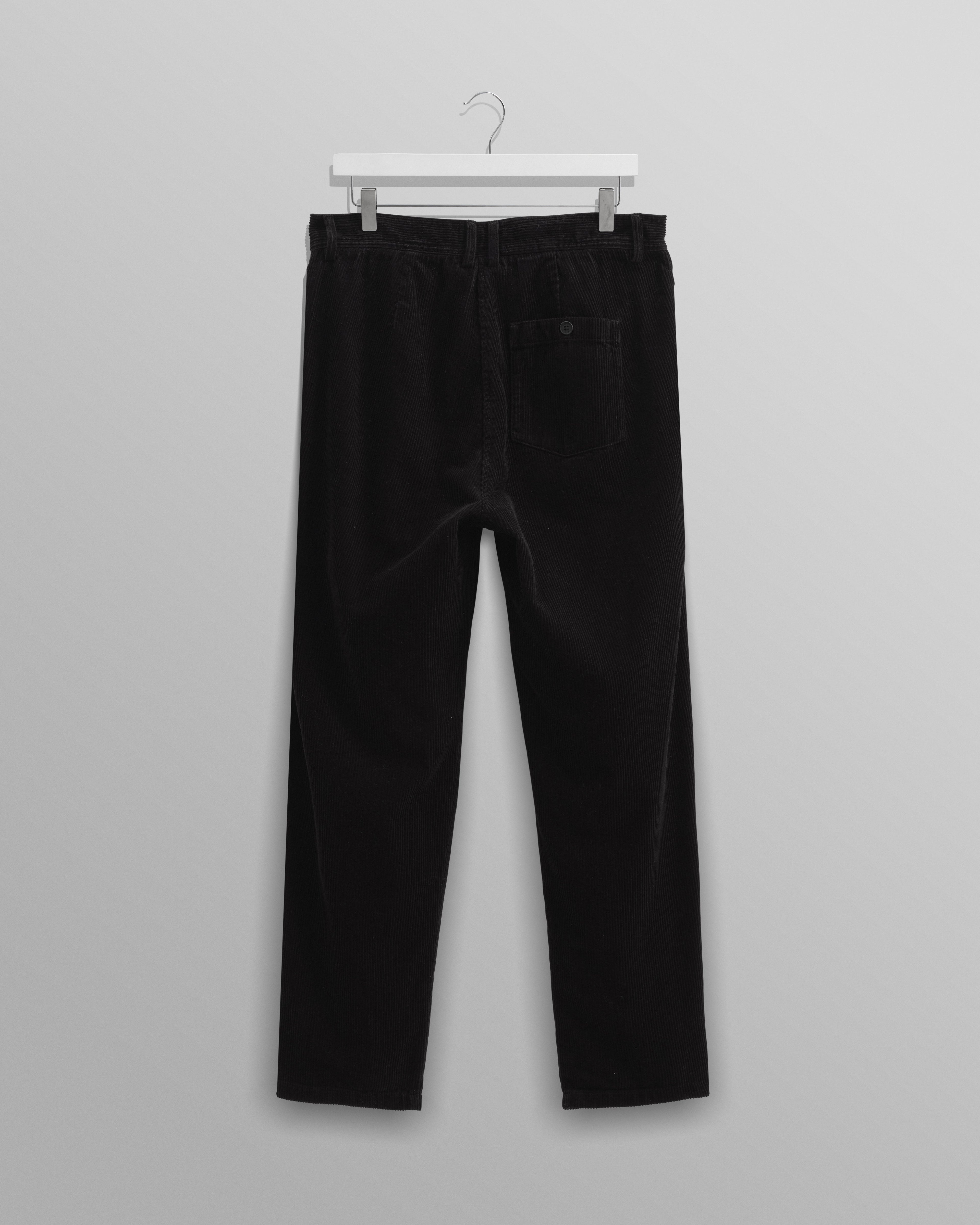 Raleigh - Black Corduroy Pleated Trousers