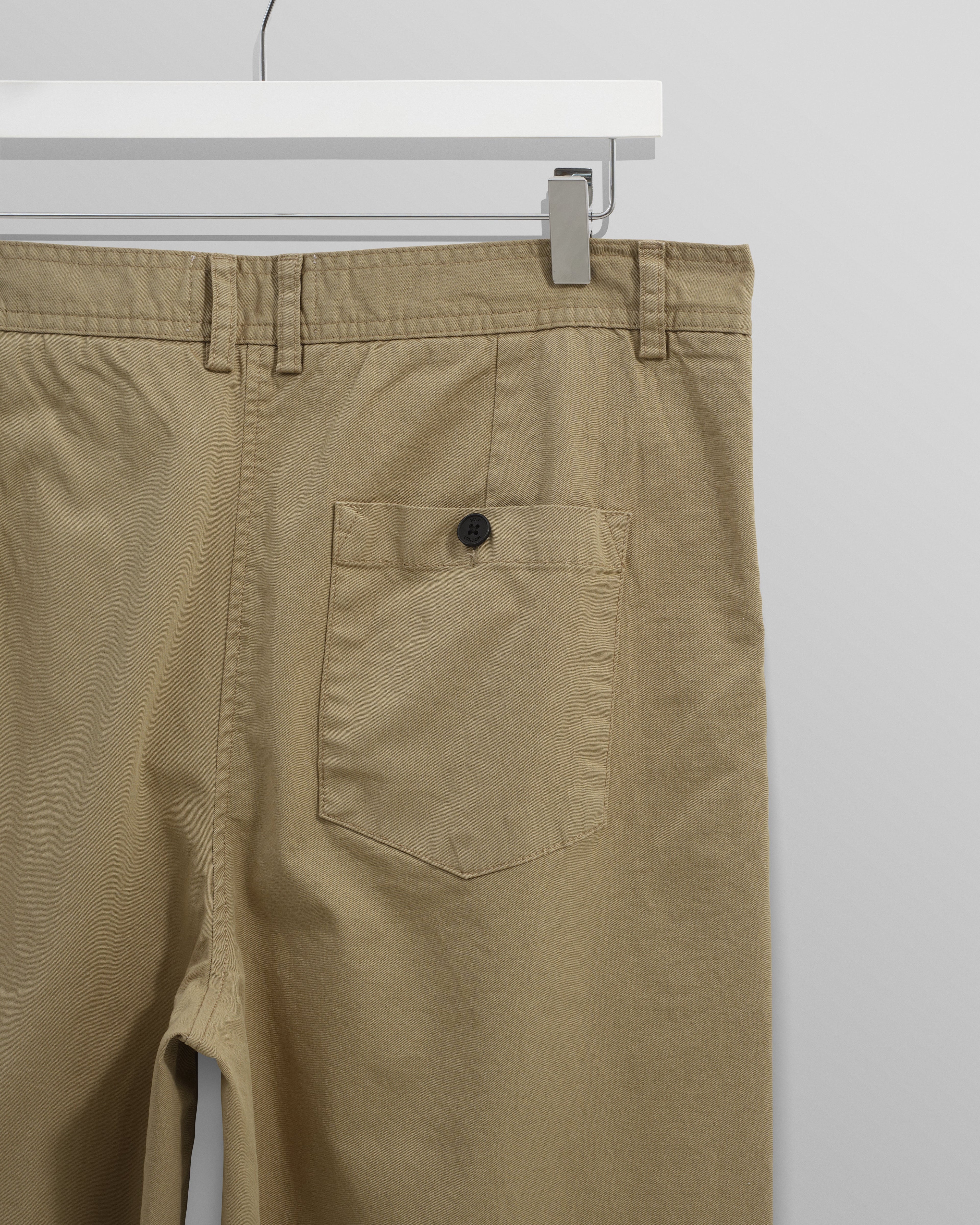 Raleigh - Khaki Cotton Pleated Trousers