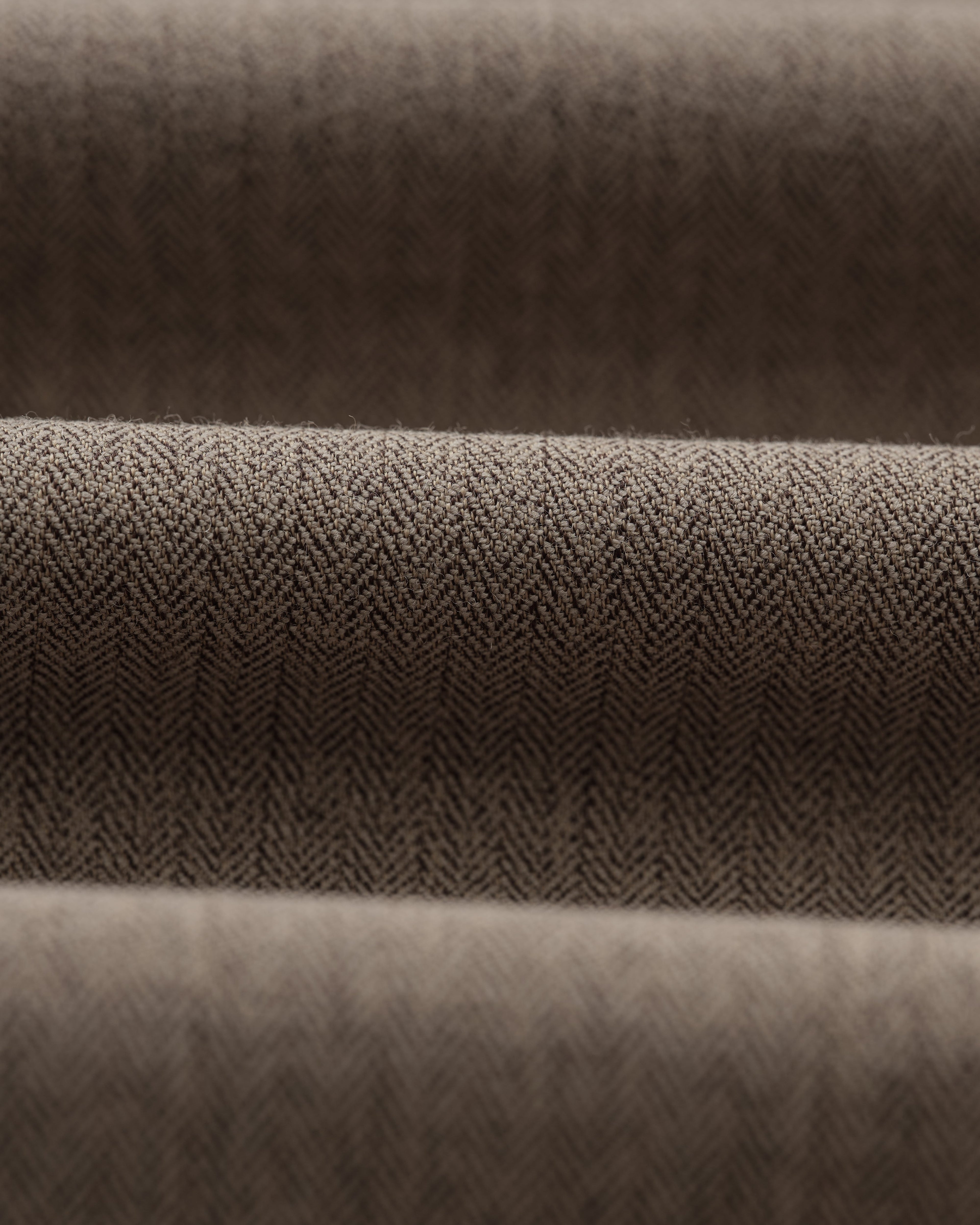 Raleigh - Light Brown Herringbone Pleated Trousers