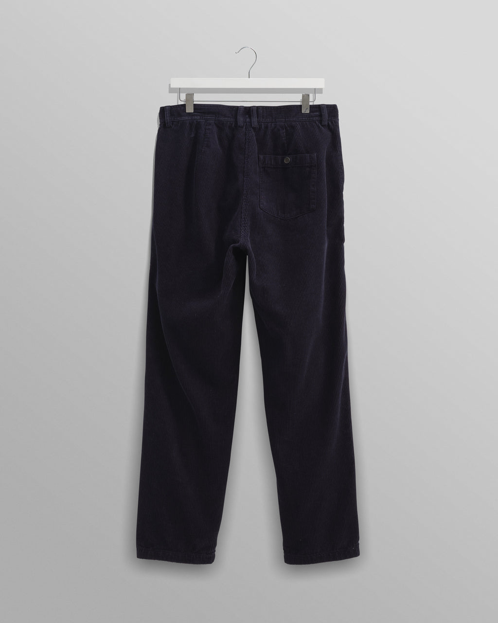 Raleigh - Navy Corduroy Pleated Trousers