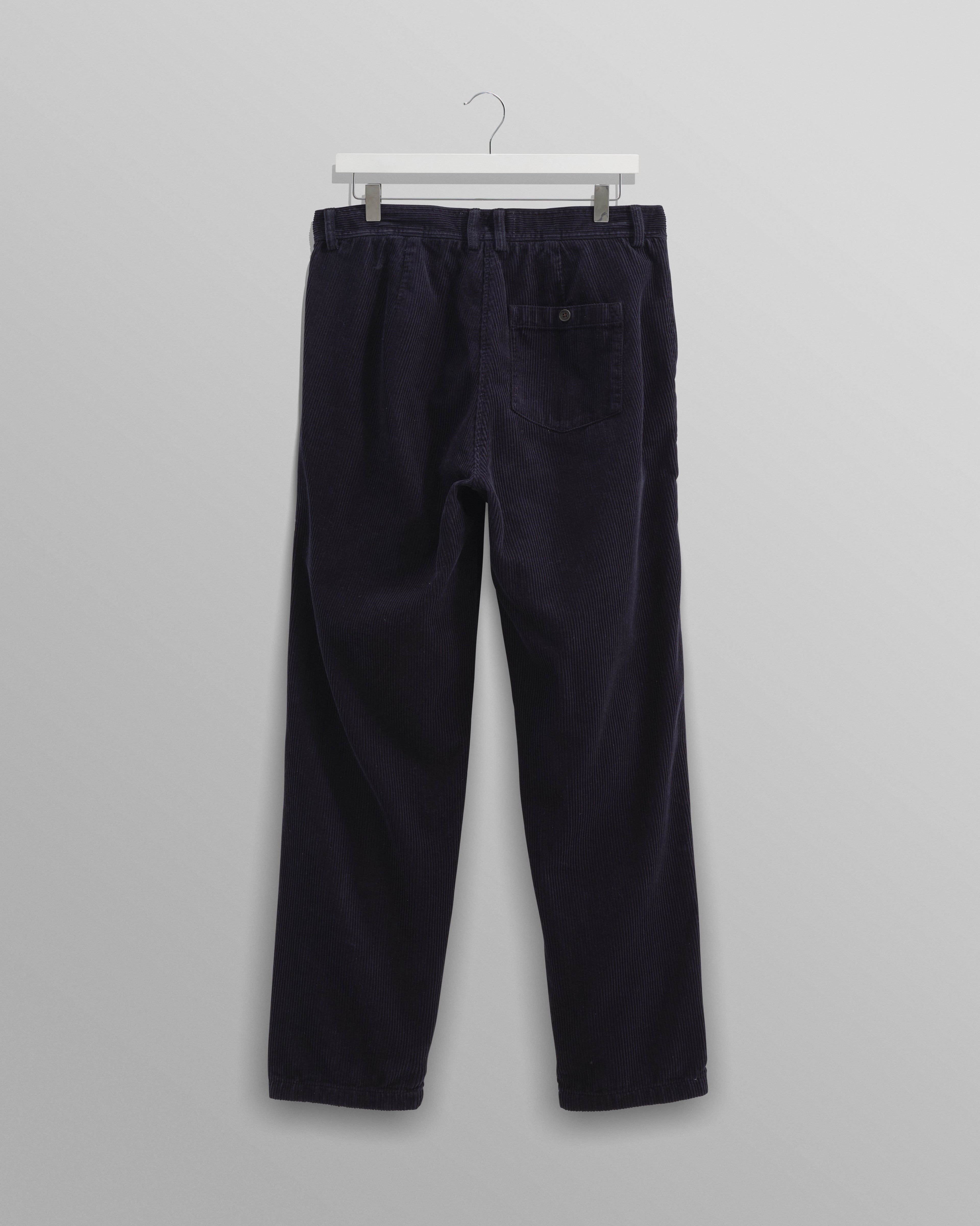 Raleigh - Navy Corduroy Pleated Trousers