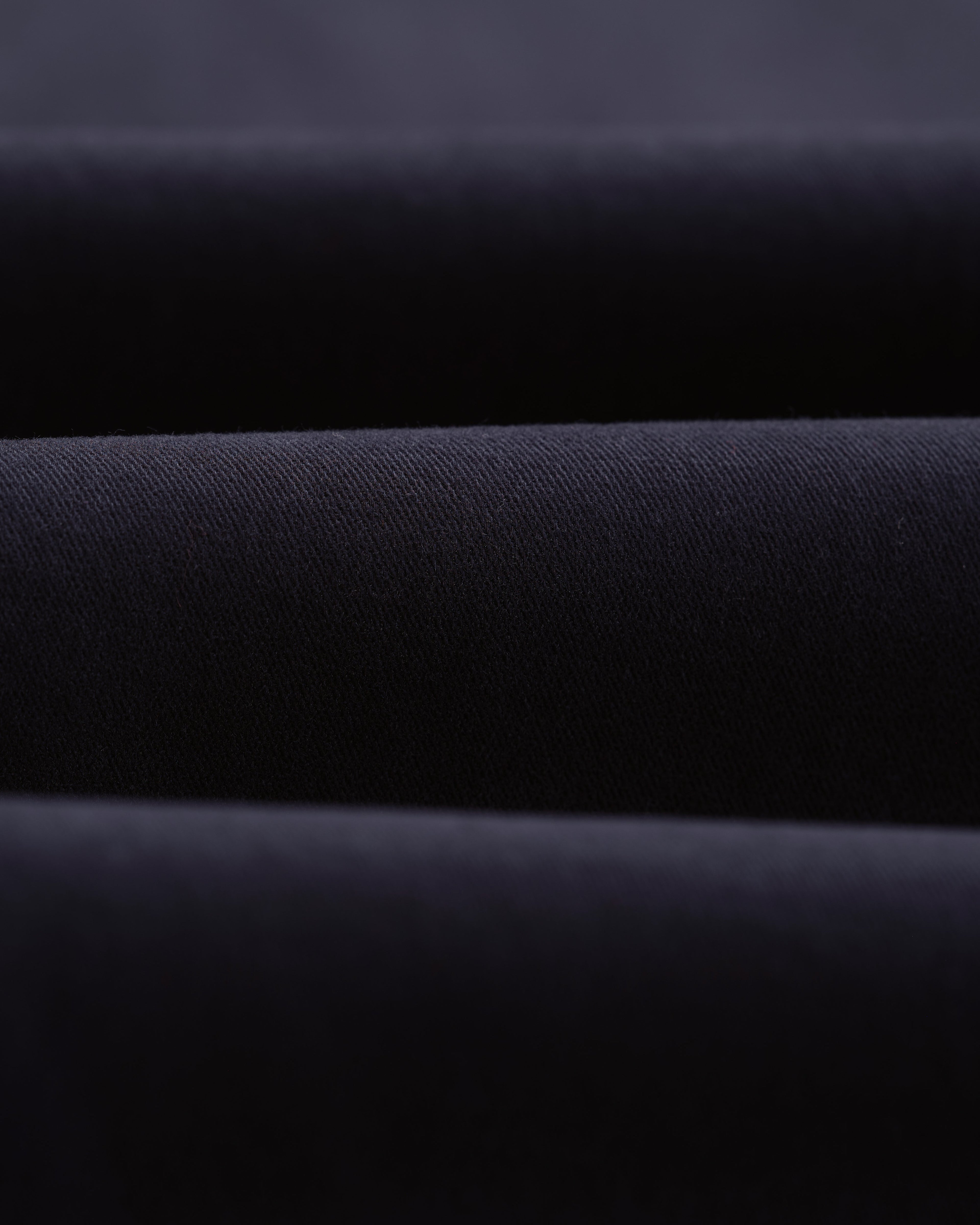 Raleigh - Navy Cotton Pleated Trousers