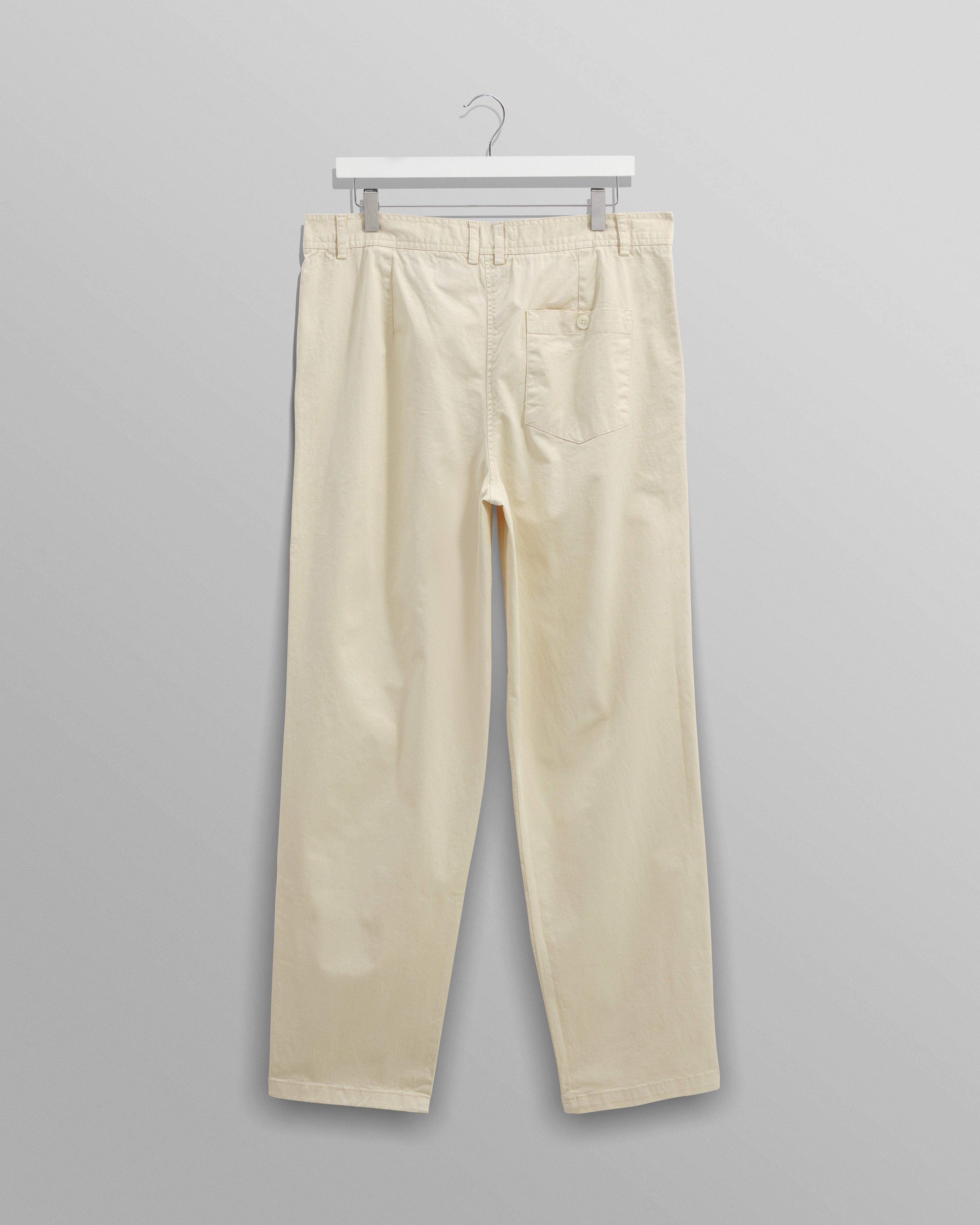 Raleigh - Stone Cotton Pleated Trousers