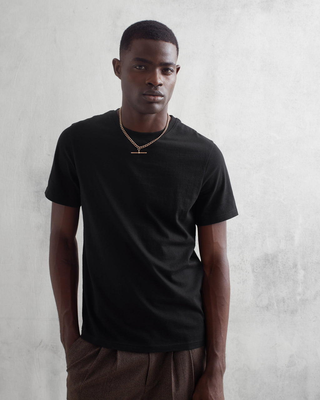 Reid - Black Organic Cotton T-Shirt